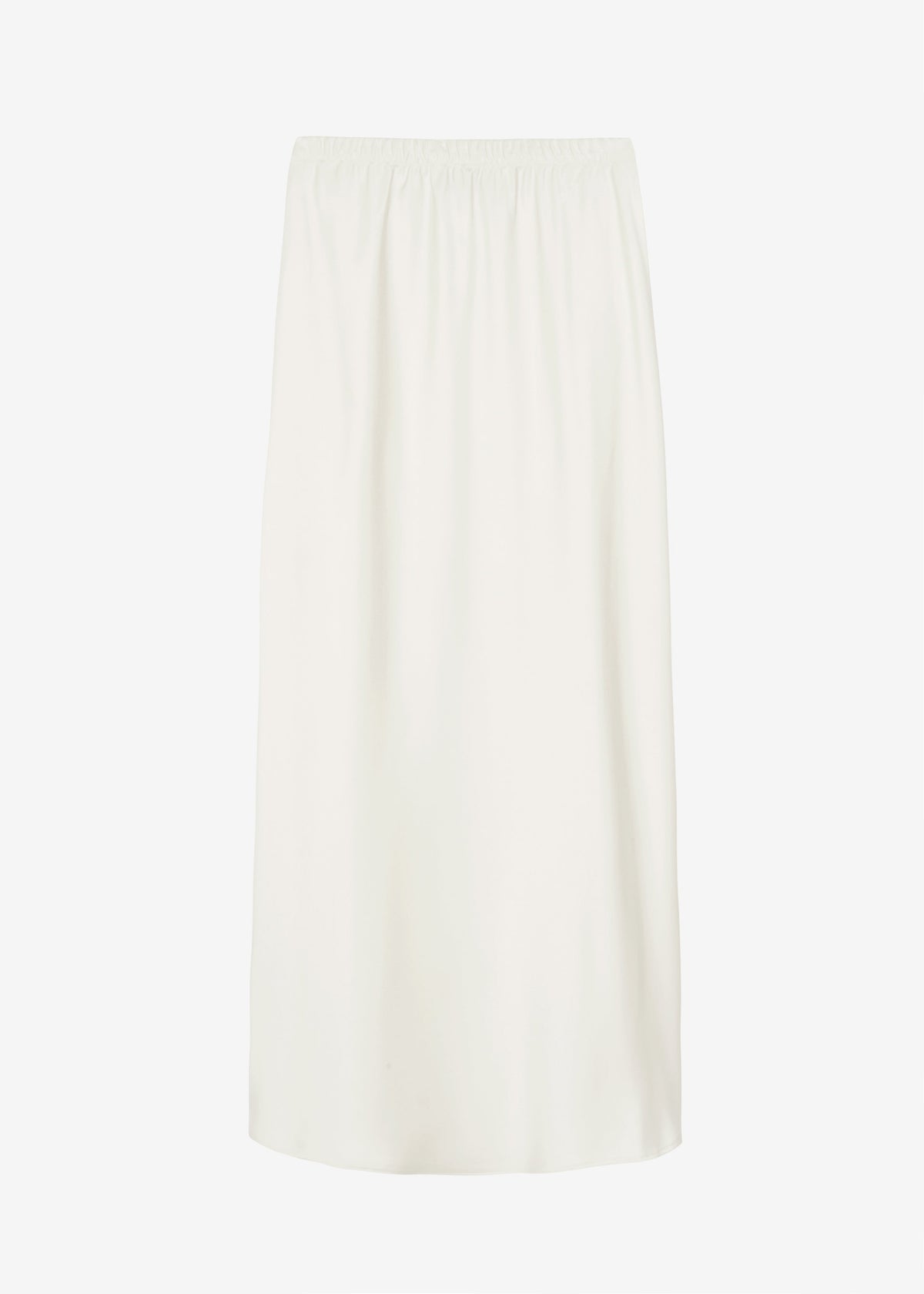 Priscilla Maxi Satin Skirt - Cream - 12