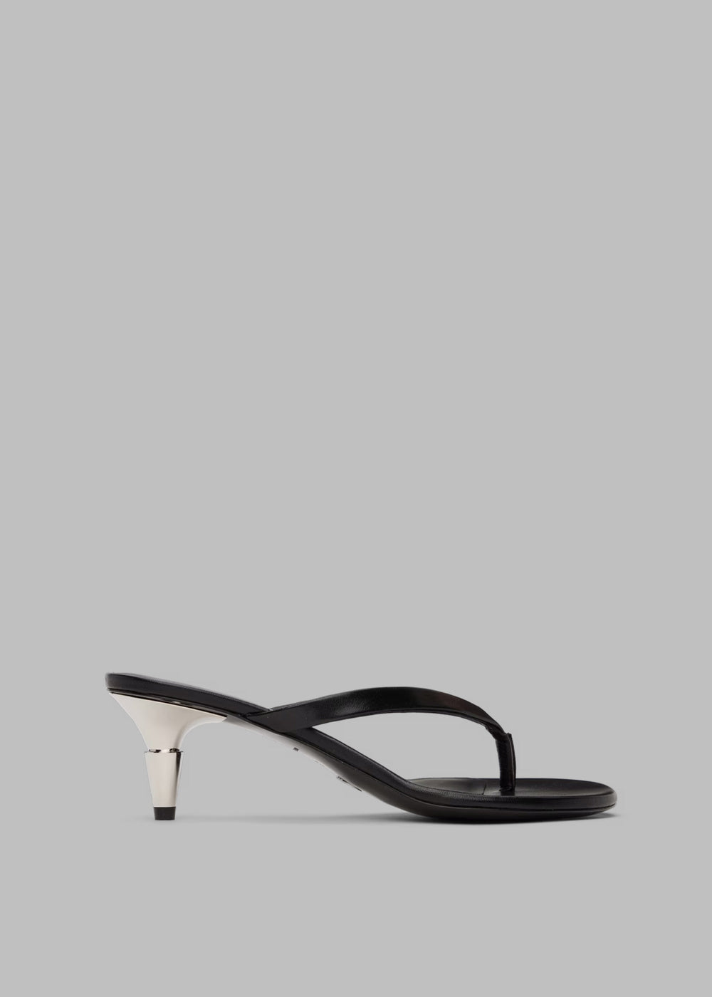 Proenza Schouler White Label Spike Flip Flops - Black - 1