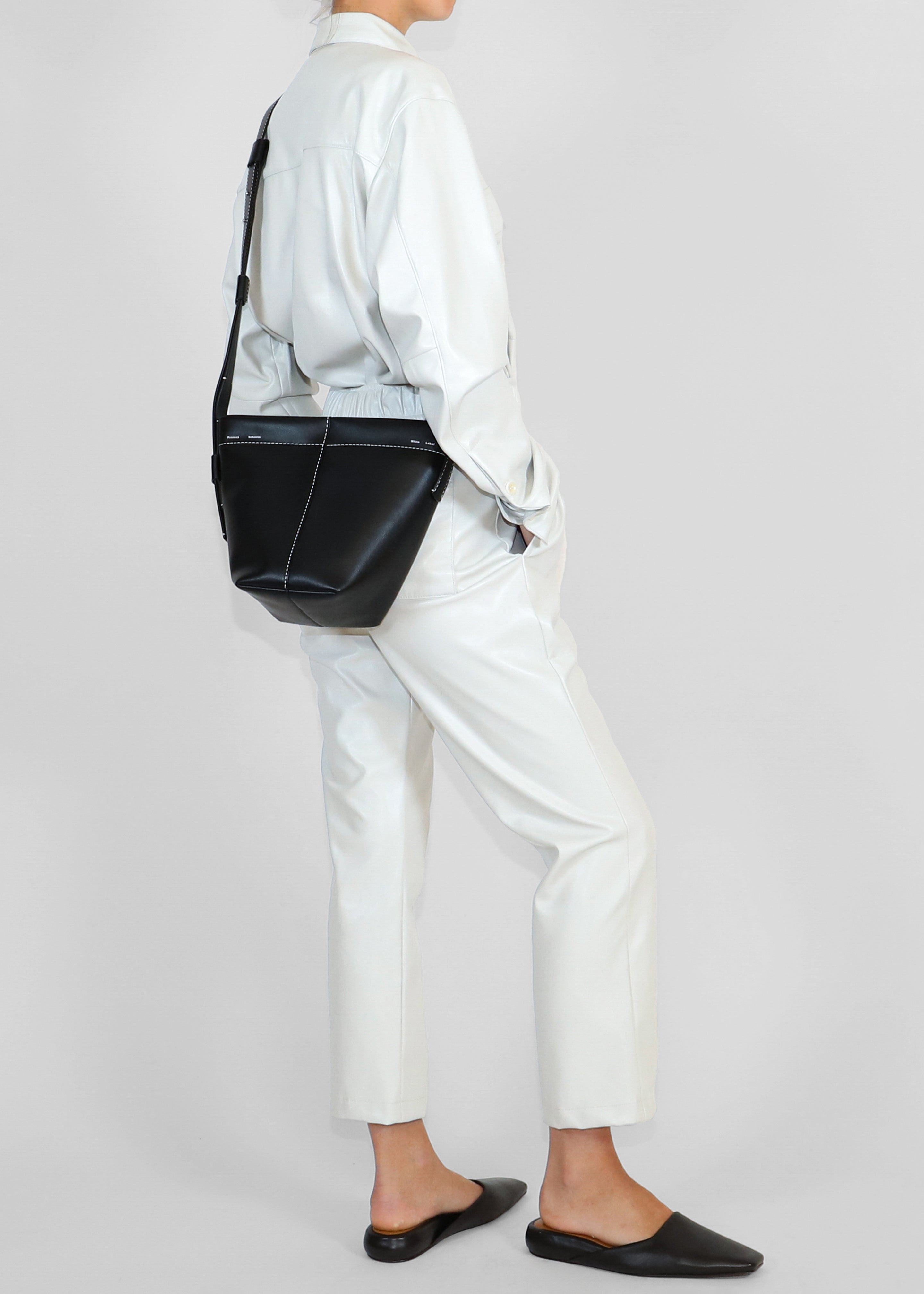 Proenza Schouler White Label Barrow Bucket Bag Black Frankie