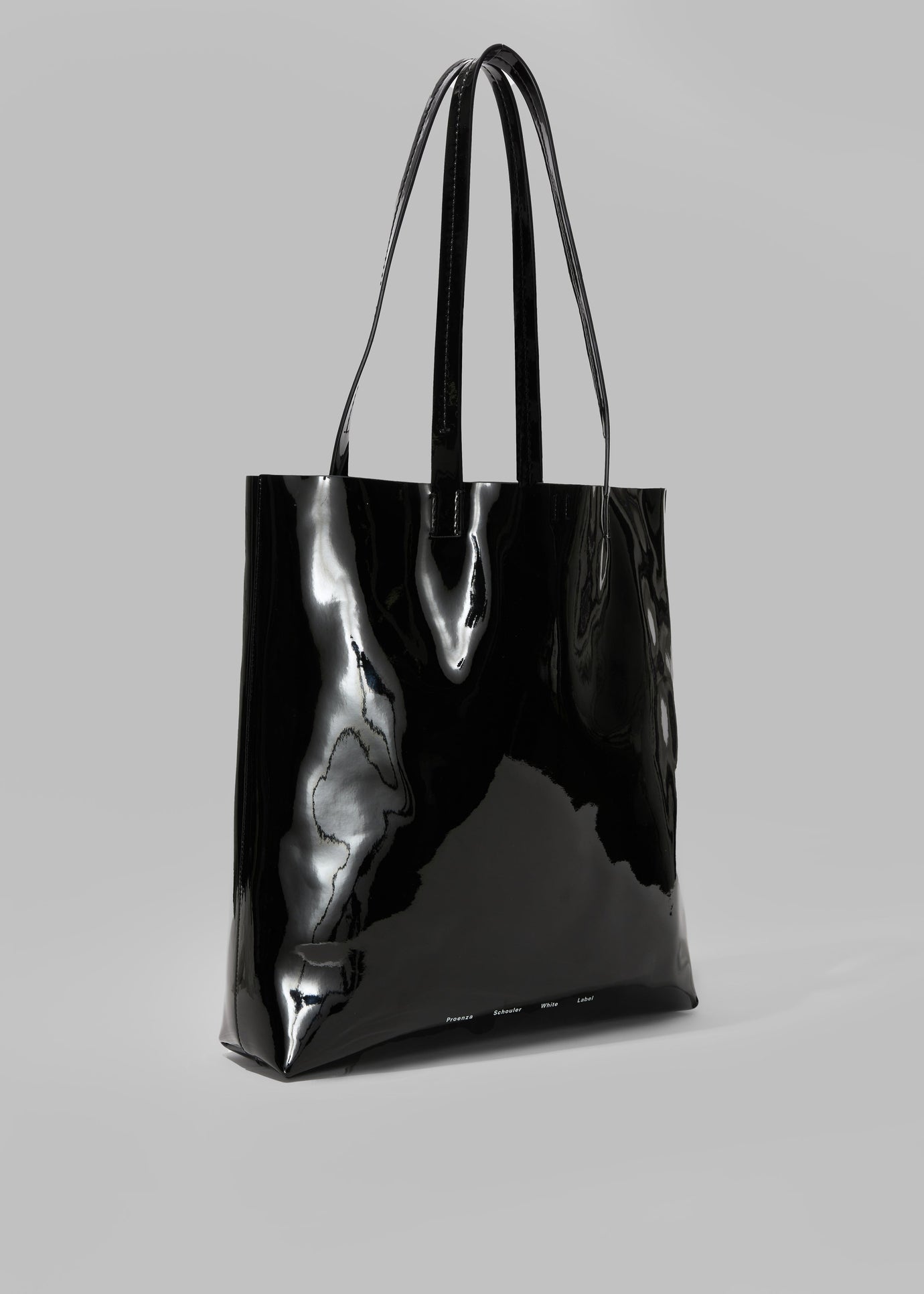 Proenza Schouler White Label Walker Patent Tote Bag - Black - 1