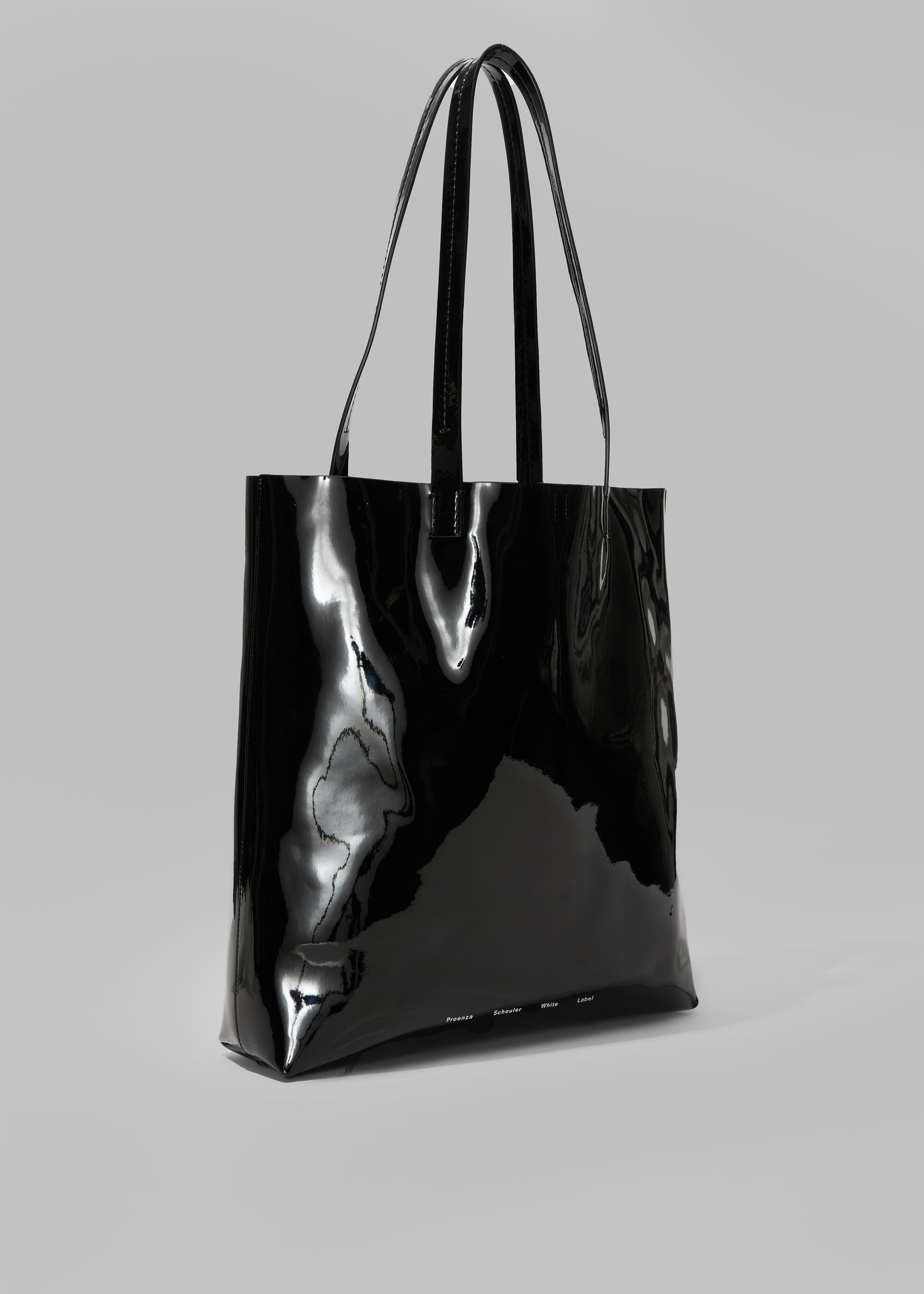 Proenza Schouler White Label Walker Patent Tote Bag - Black - 2