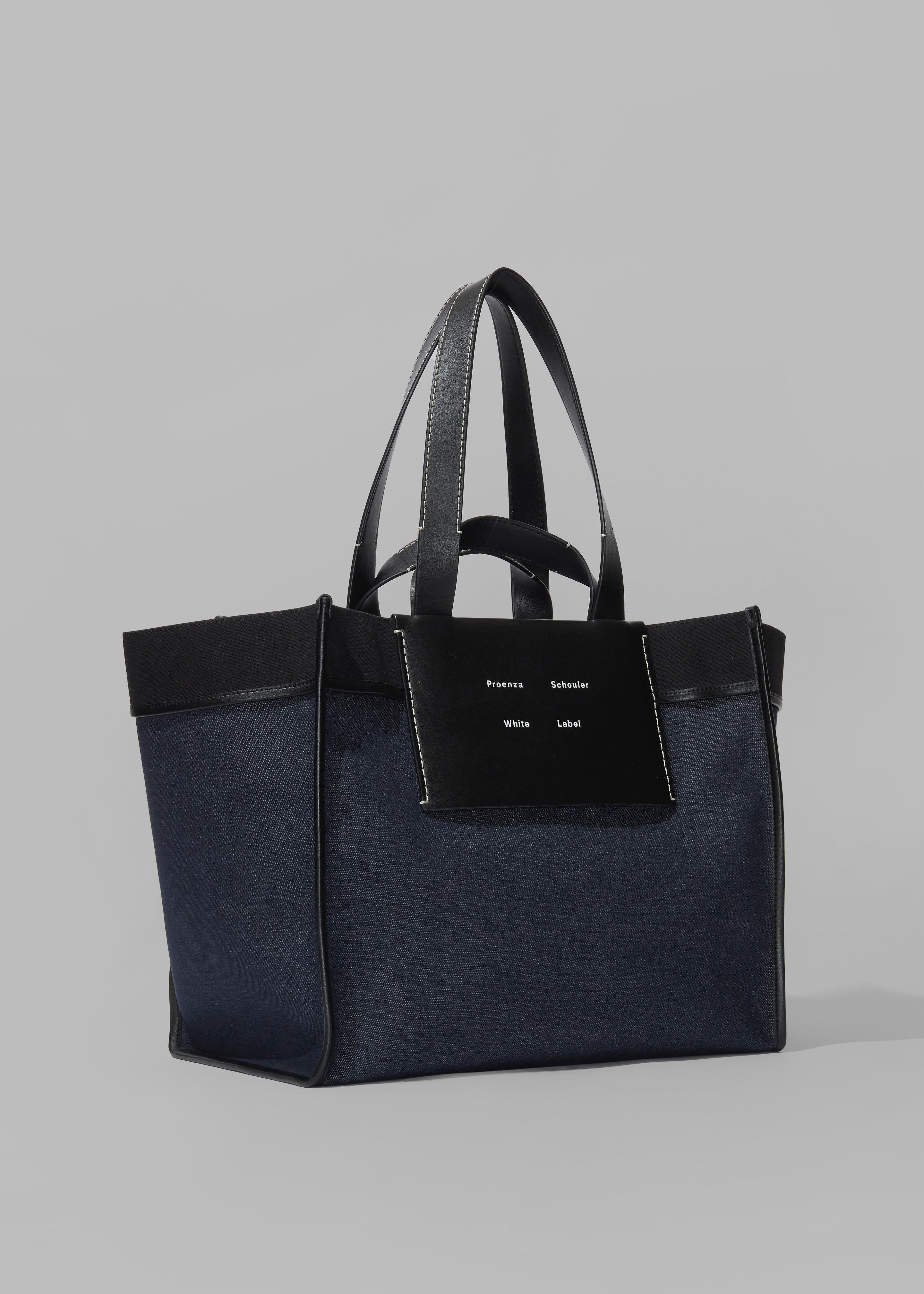 Proenza Schouler White Label XL Denim Morris Tote Indigo