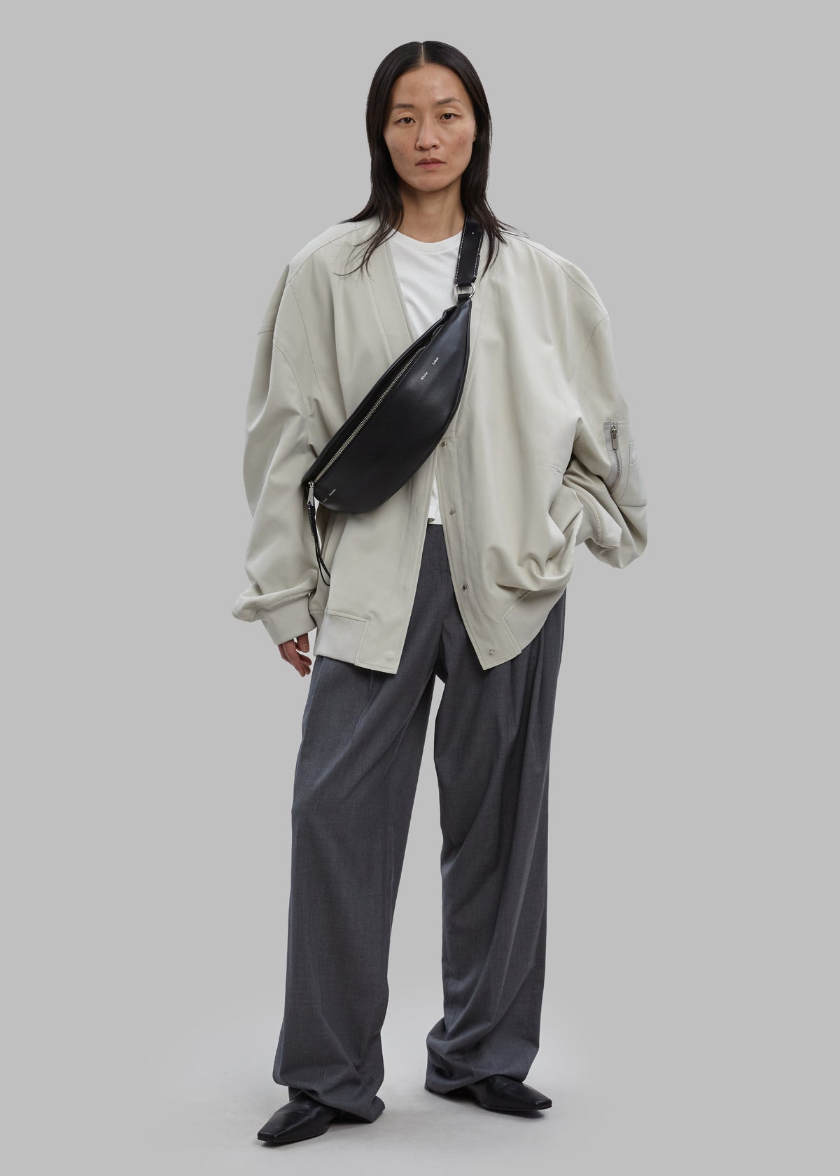 Proenza Schouler White Label Stanton Leather Sling Bag - Black - 8