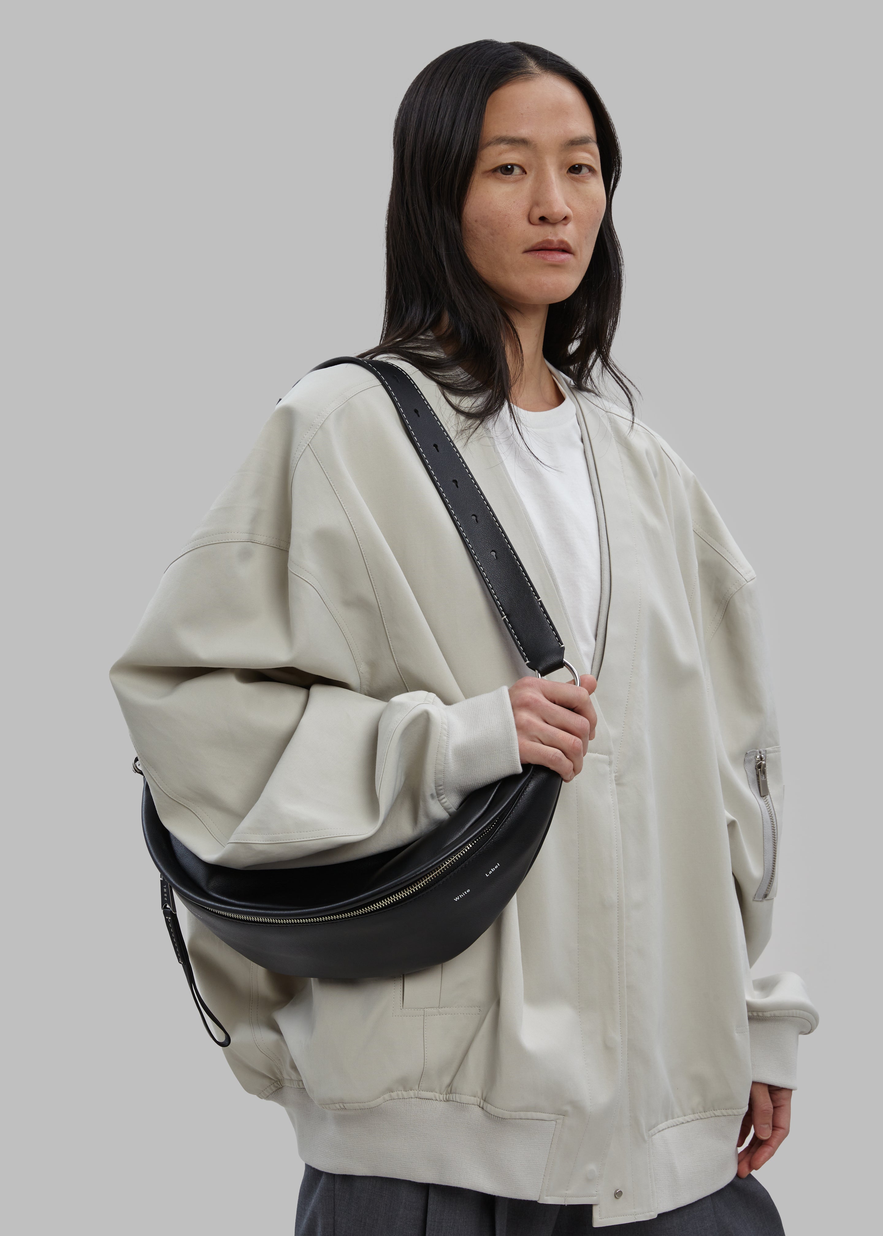 Proenza Schouler White Label Stanton Leather Sling Bag - Black - 9