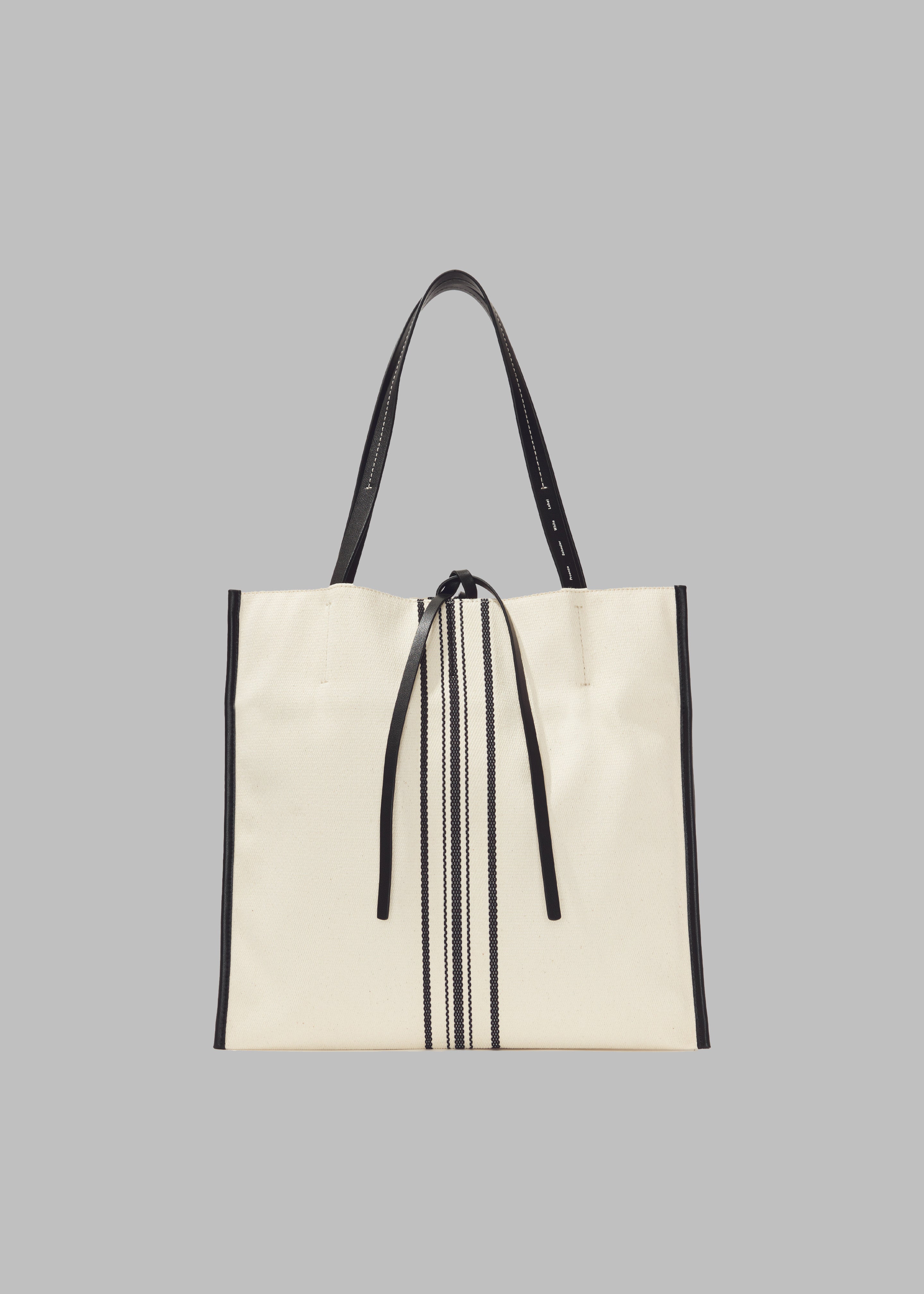 Proenza Schouler White Label Twin Tote Bag - Natural/Black - 1