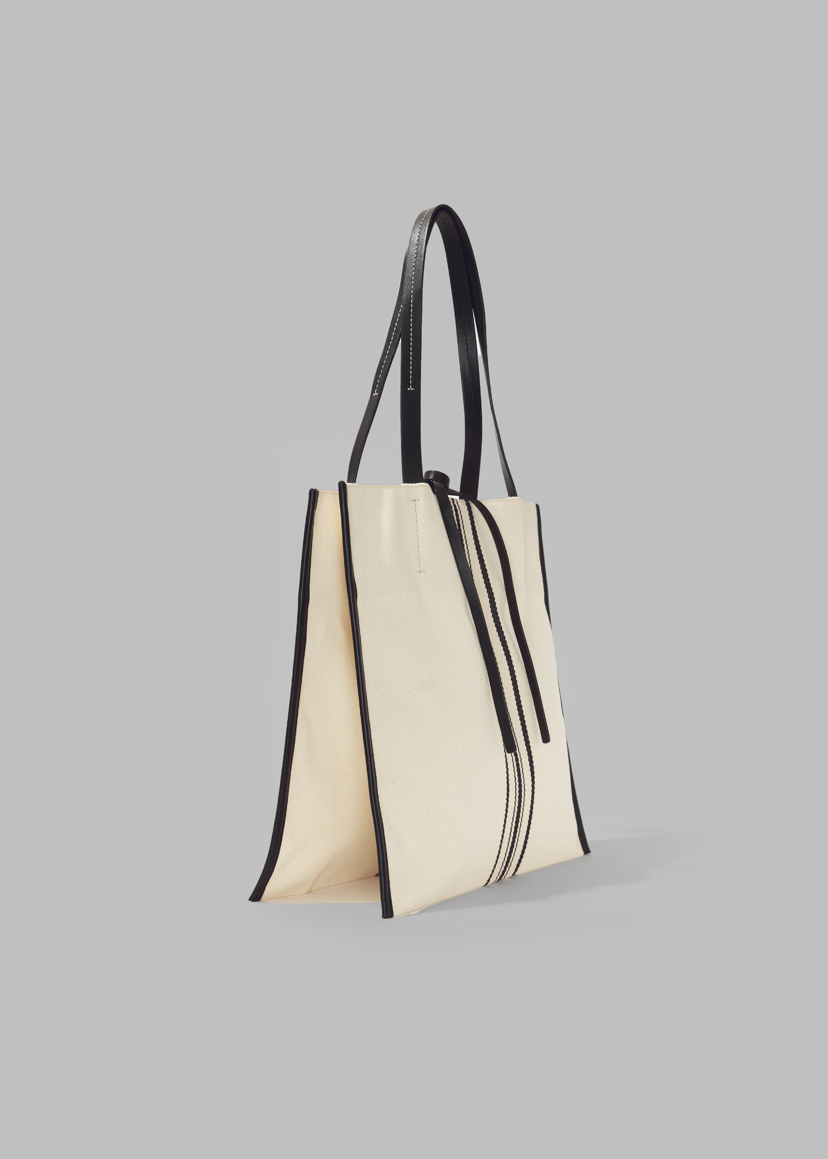 Proenza Schouler White Label Twin Tote Bag - Natural/Black - 3