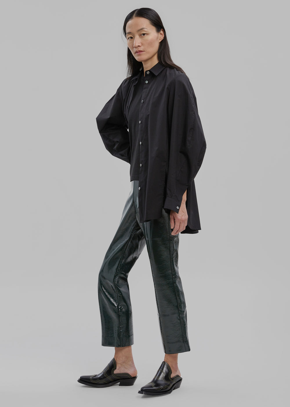Proenza Schouler White Label Vinyl Pants - Pine