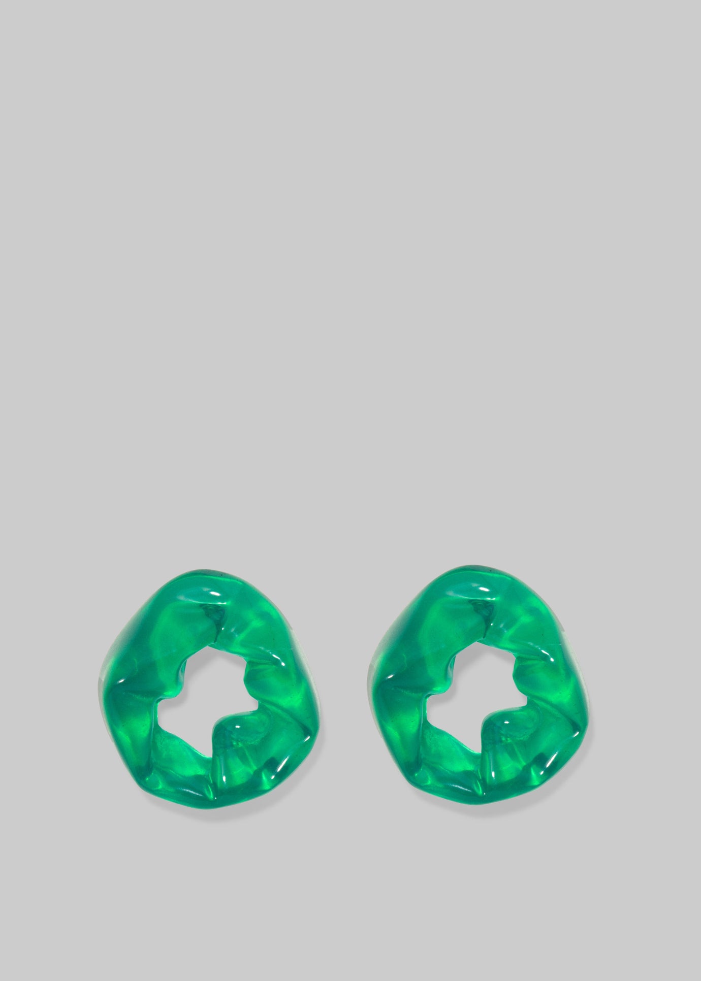 Completedworks Scrunch Bio-Resin Earrings - Green