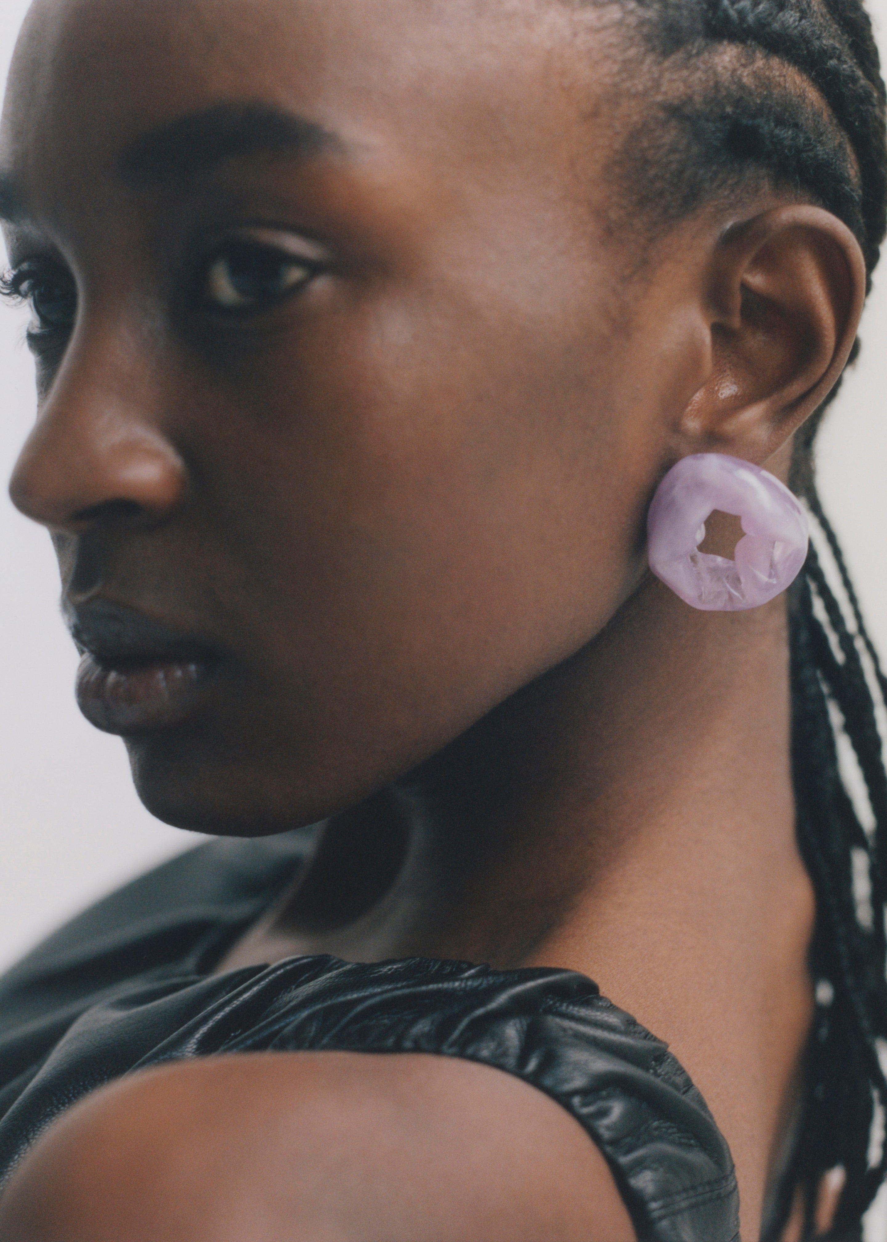 Completedworks Scrunch Bio-Resin Earrings - Lilac - 2