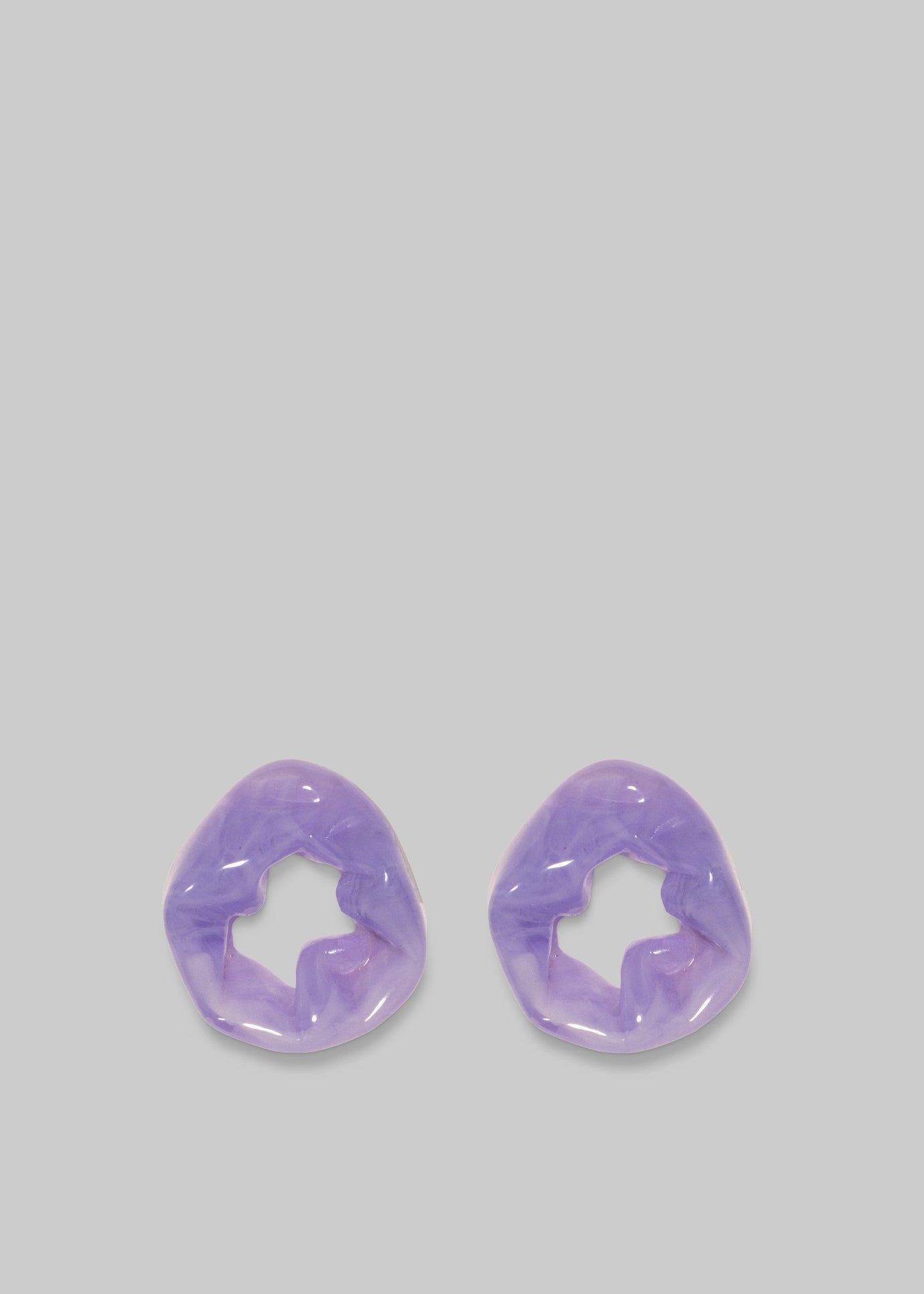 Completedworks Scrunch Bio-Resin Earrings - Lilac
