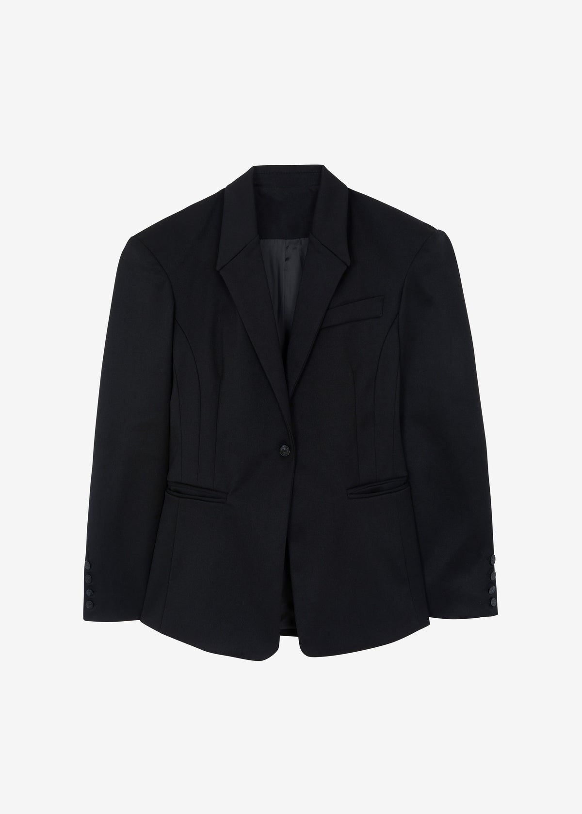 Reagan Boxy Padded Blazer - Black - 9