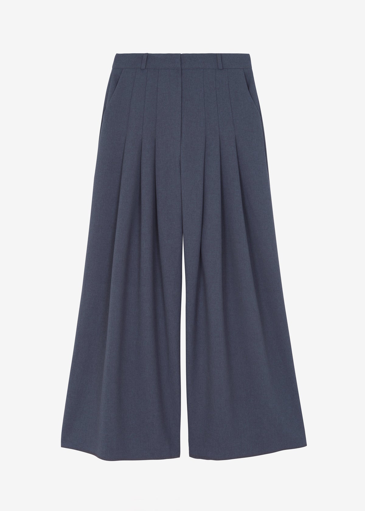 Regina Pleated Trousers - Grey - 8