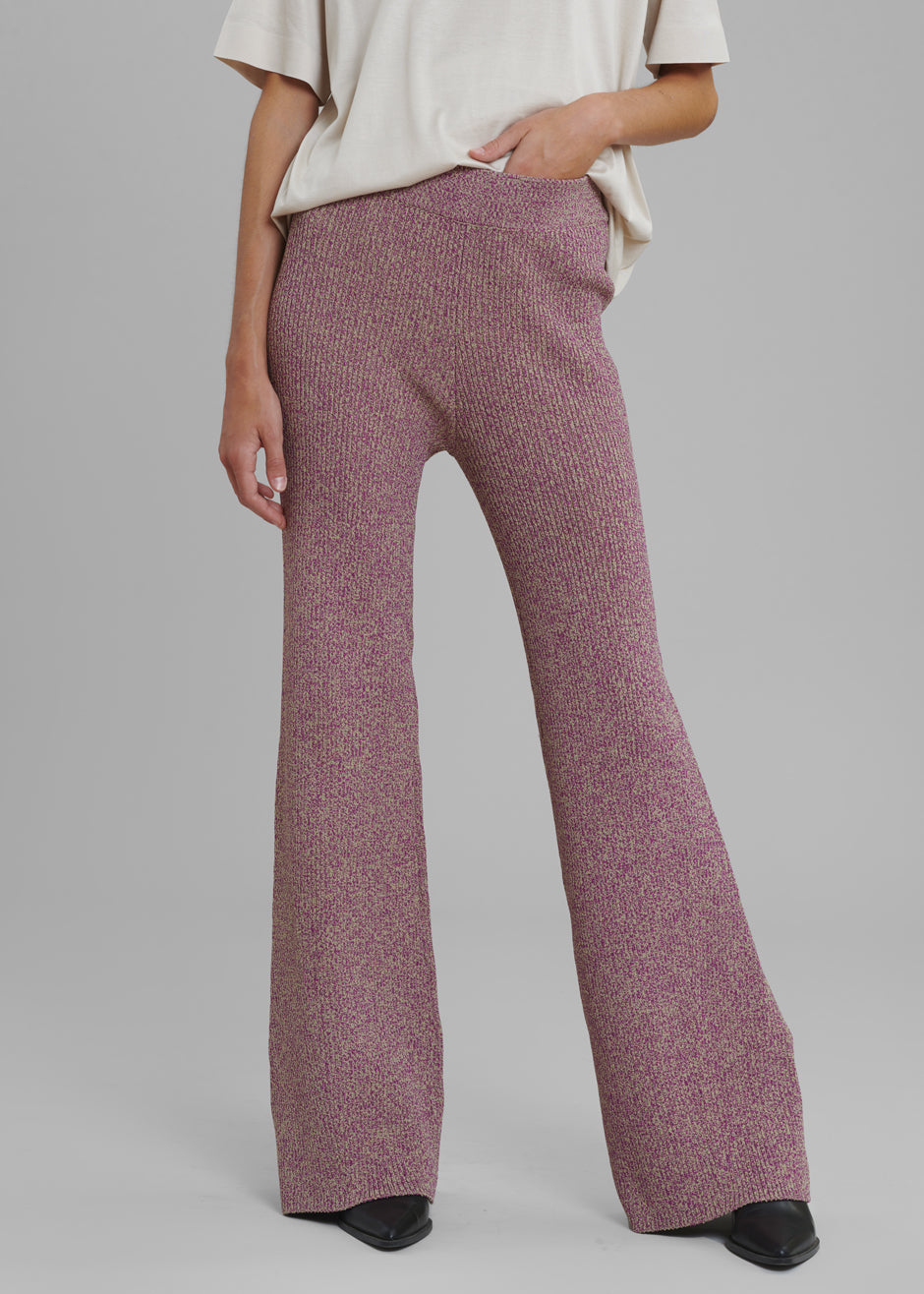 REMAIN Pants Melange Knit Grape Print - Grape Kiss Comb - 3