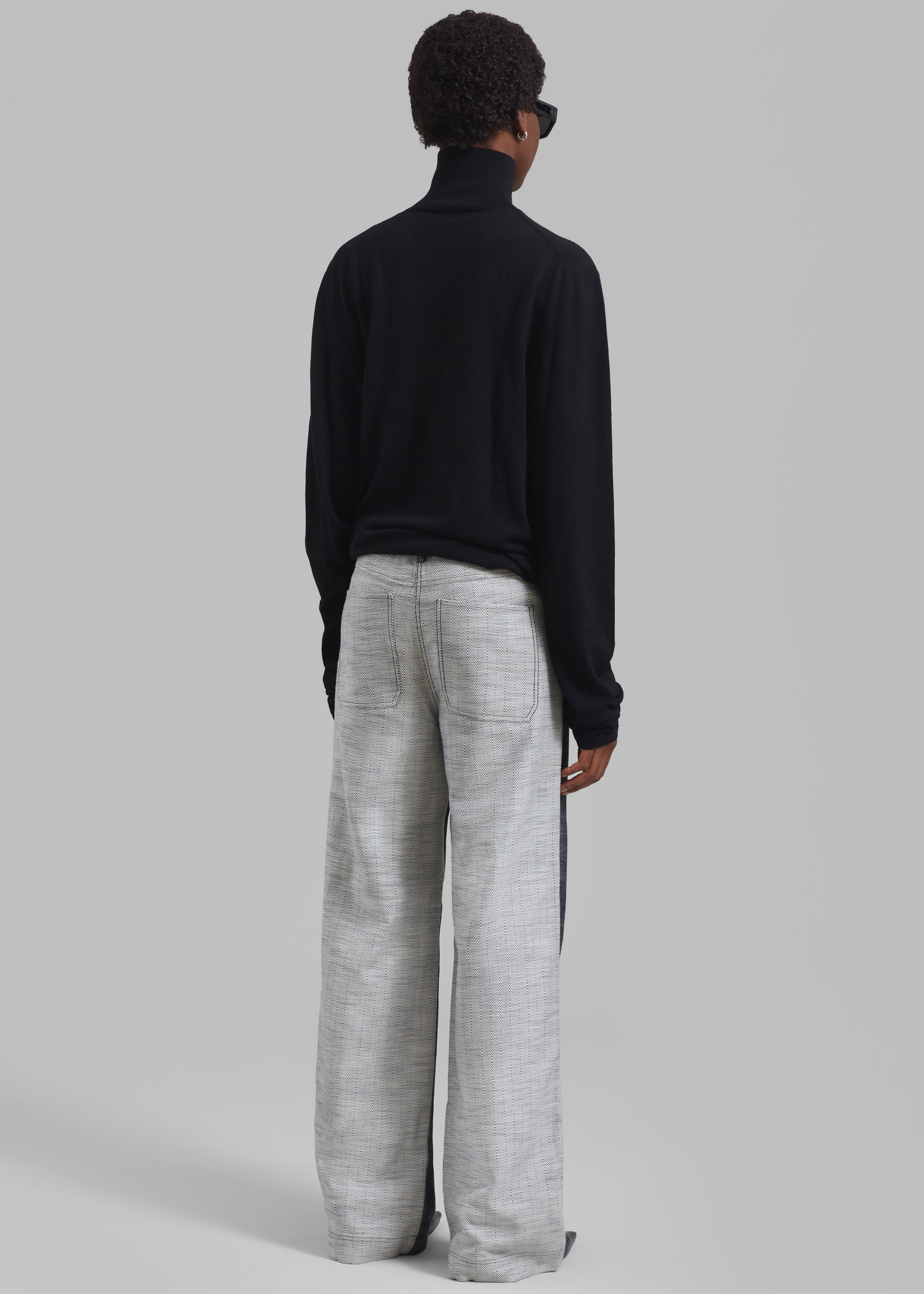 REMAIN Two Side Straight Pants - Black Comb - 10