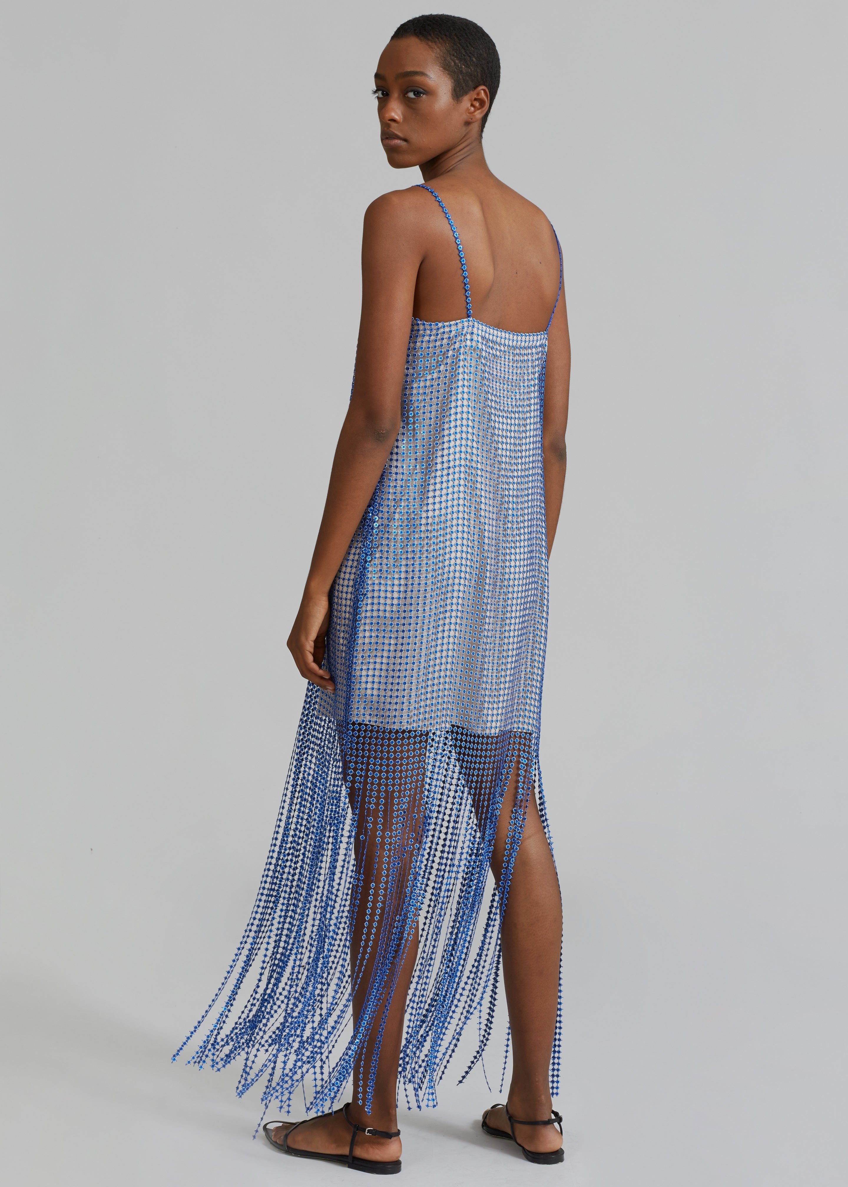 REMAIN Sequin Lace Fringe Dress - Surf The Web Comb. - 10