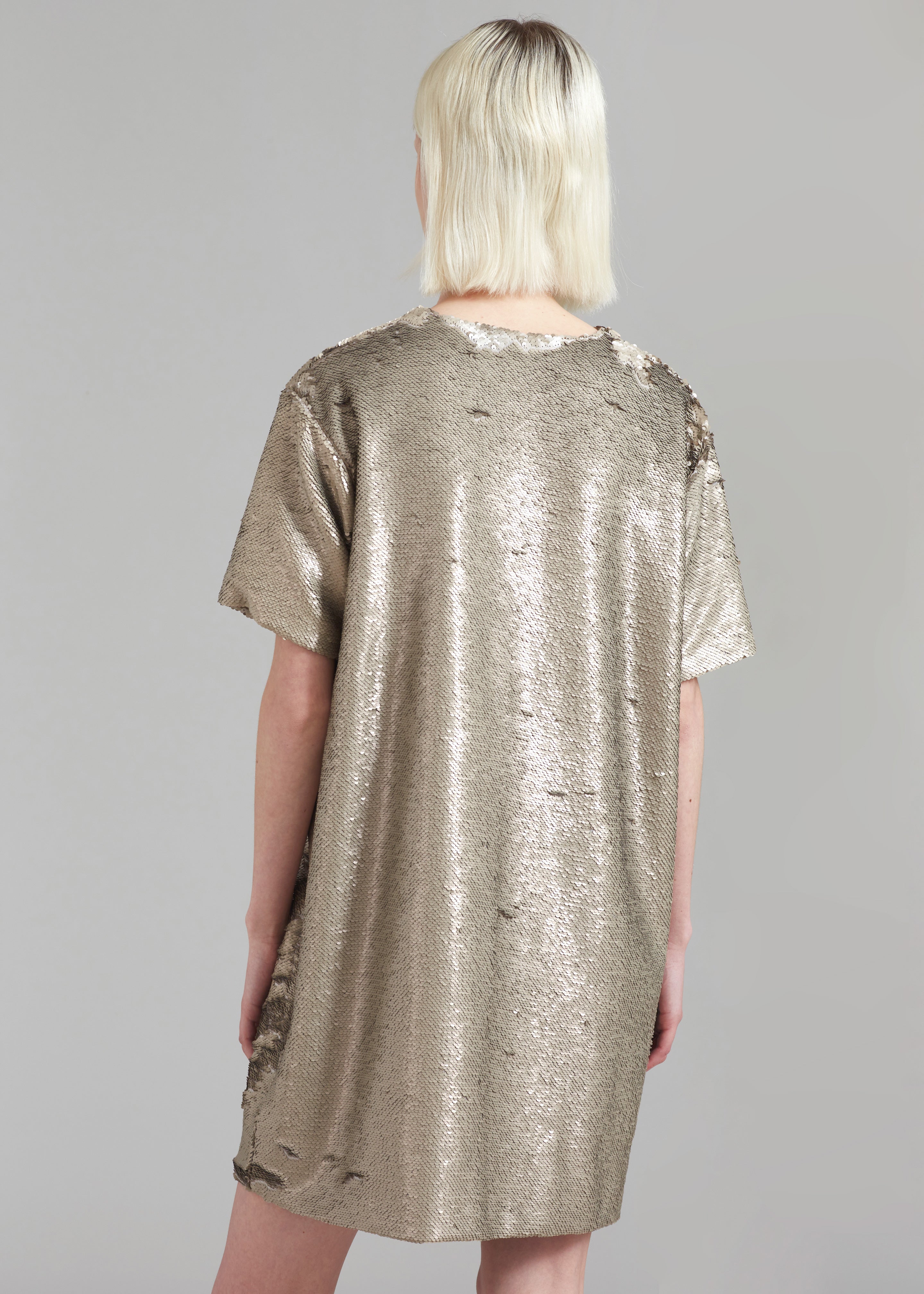 Riley Sequins Tee Mini Dress Bronze Frankie Shop Europe