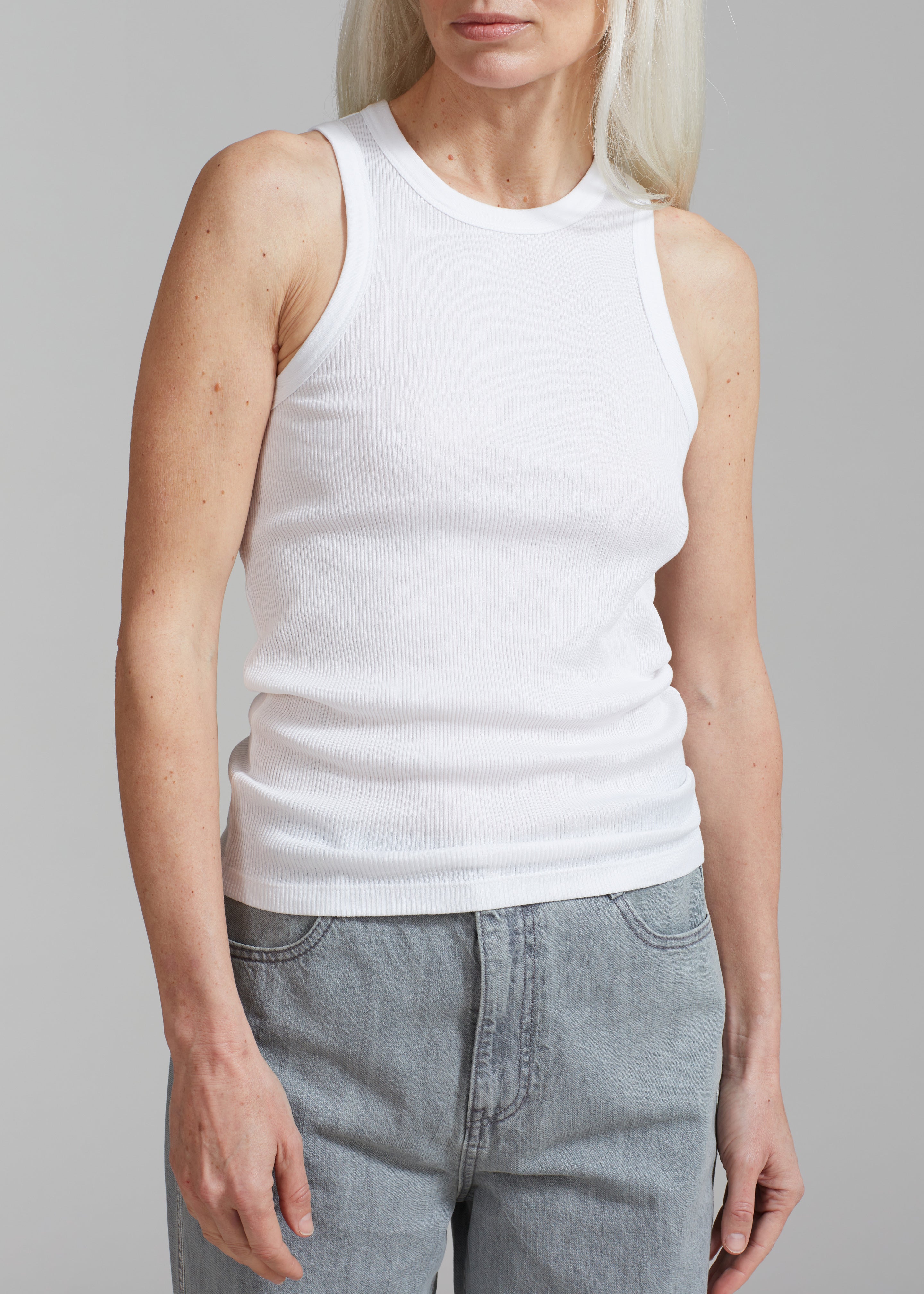 Róhe Rib Tank Top - White - 4