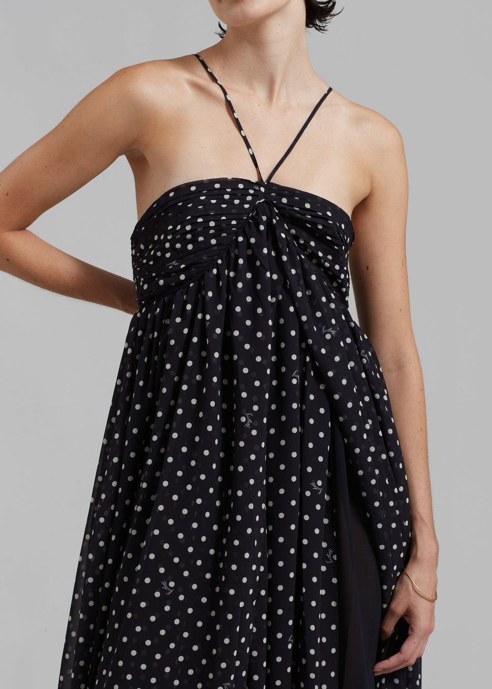 ROTATE Chiffon Halterneck Dress - Tap Shoe Comb - 1