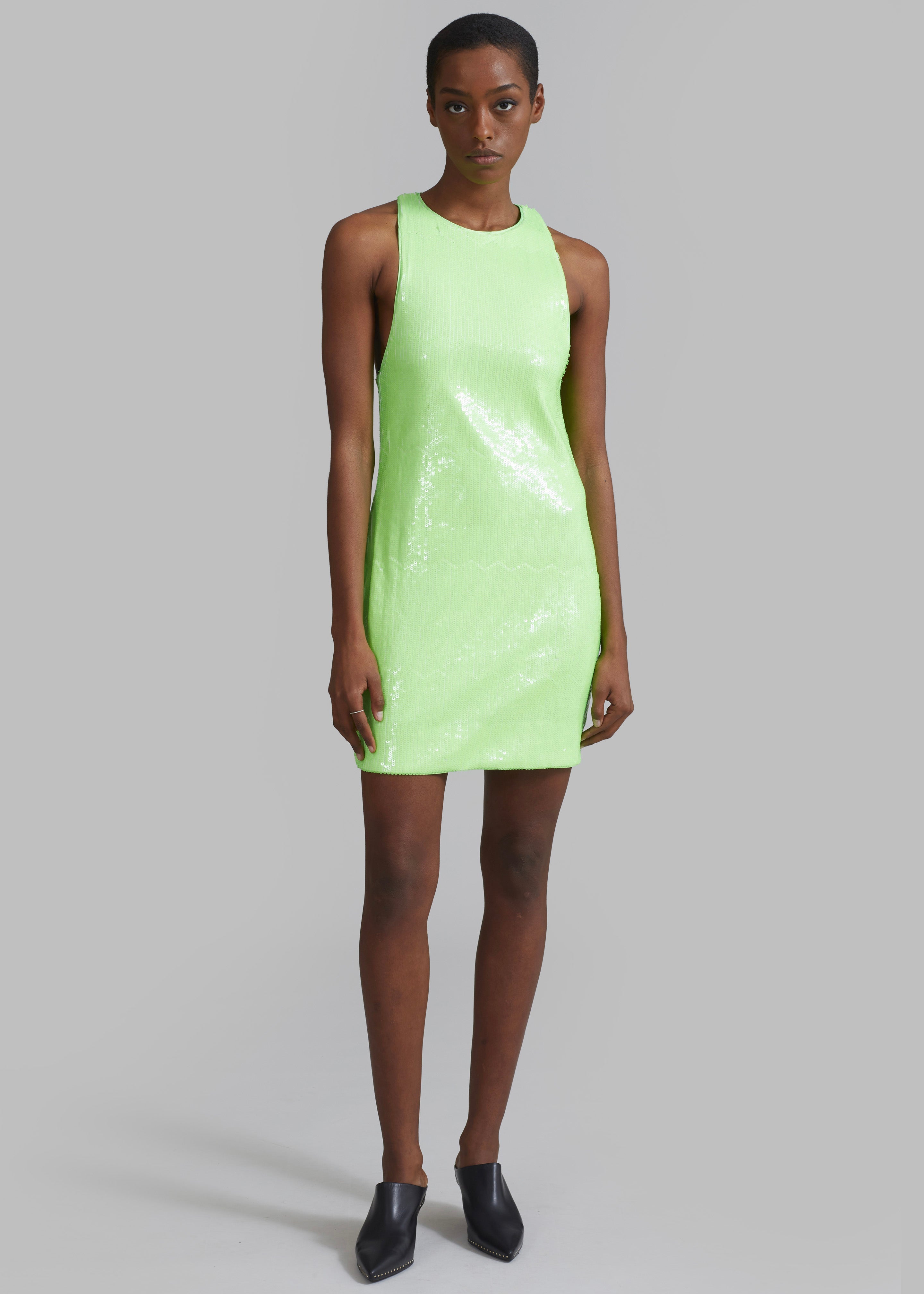 Neon green best sale short dress