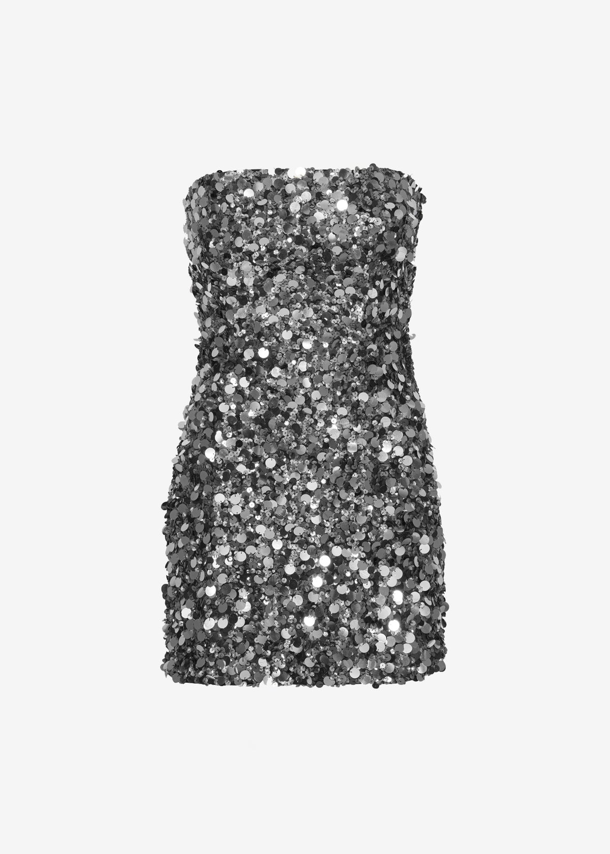 ROTATE Sequins Mini Tube Dress - Silver - 9