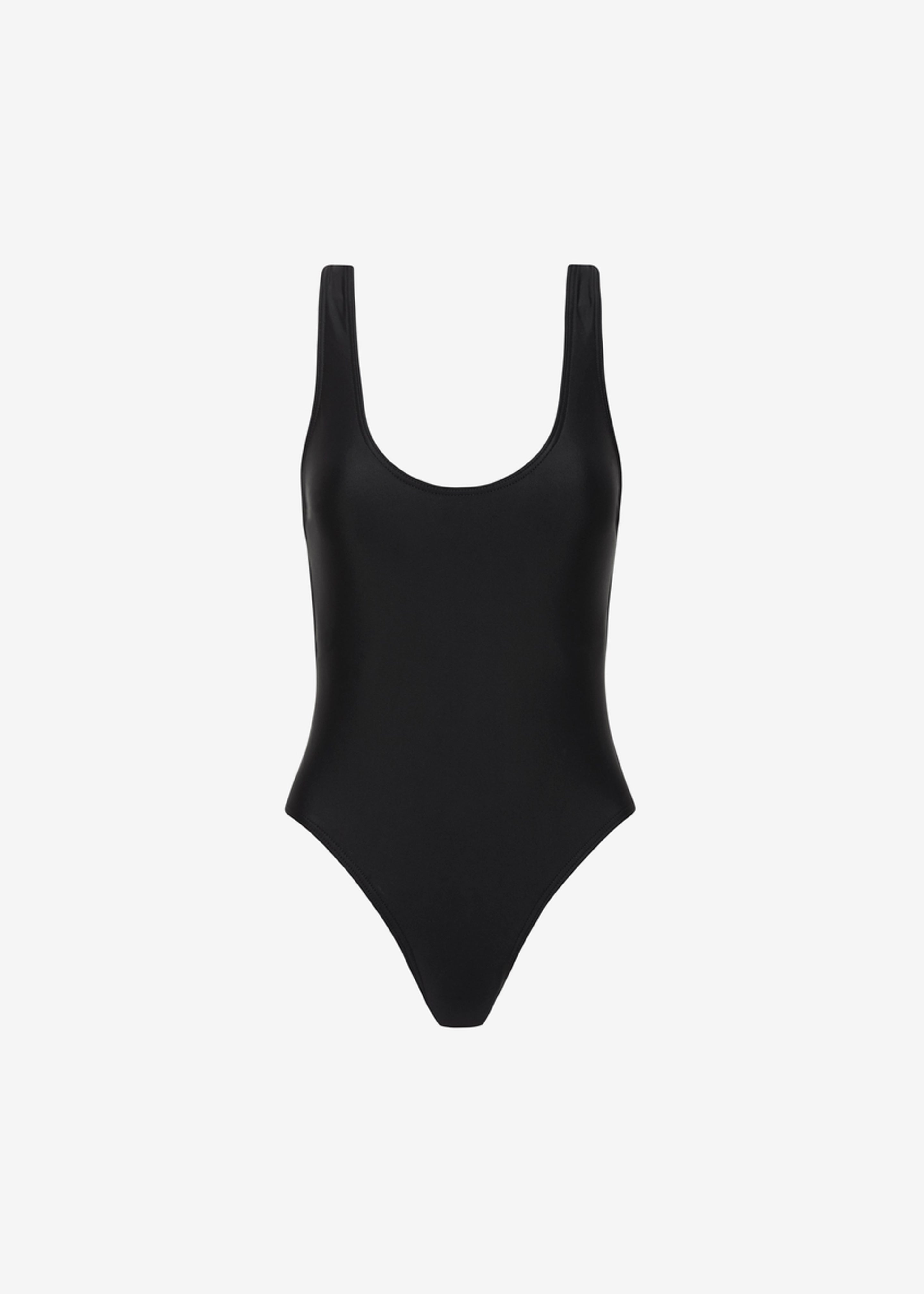 Matteau Racer Back Maillot Swimsuit - Black - 5