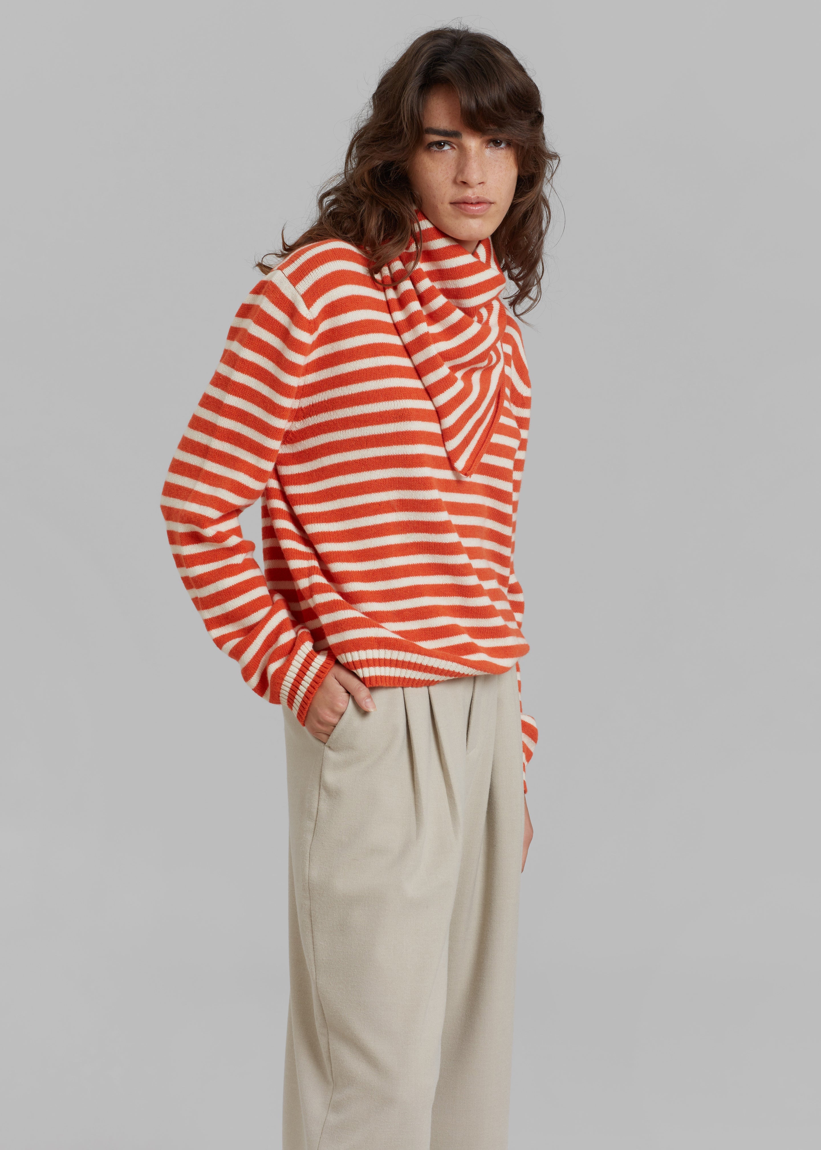 Rika Studios Hockney Jumper - Orange/Lt. Natural - 6