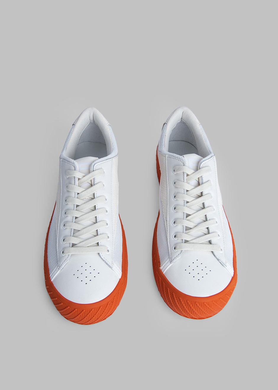 BY FAR Rodina Sneakers - Tangerine On White - 5
