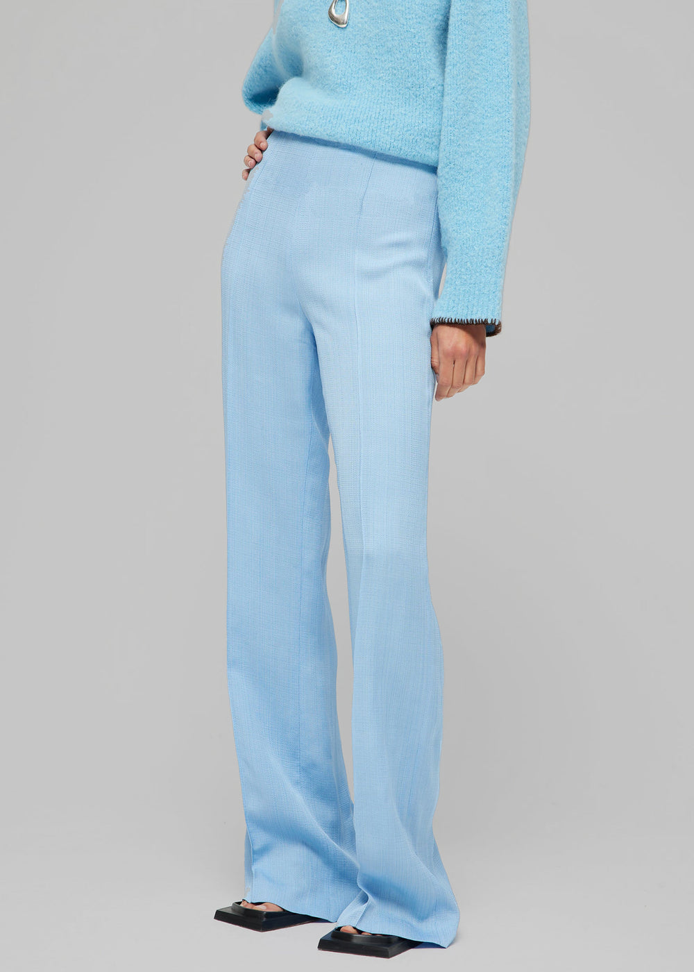 Róhe High-Waisted Tailored Trousers - Sky - 1