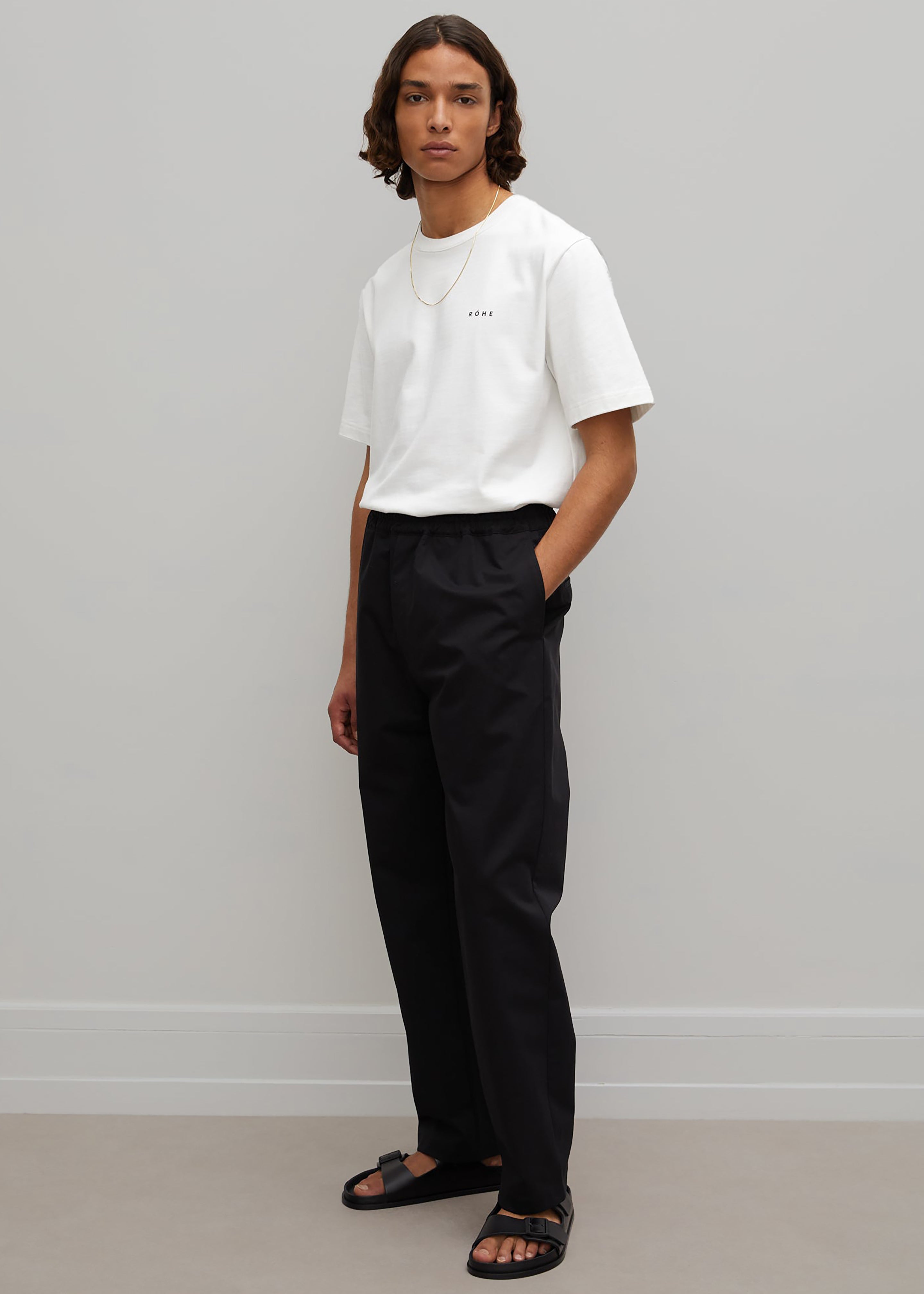 Róhe James Relaxed Fit Trousers - Noir - 1