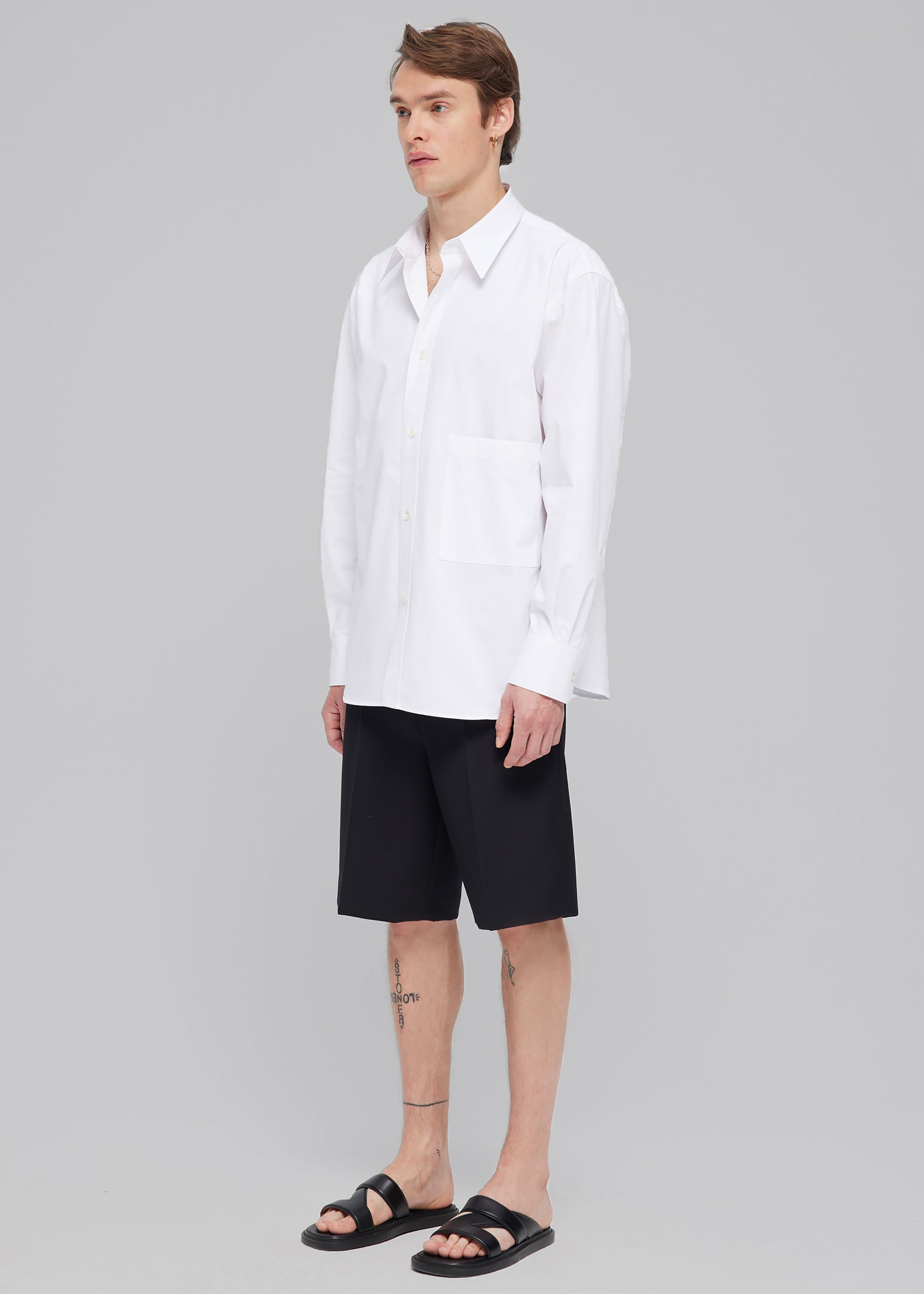 Róhe Unisex Classic Shirt - White - 8