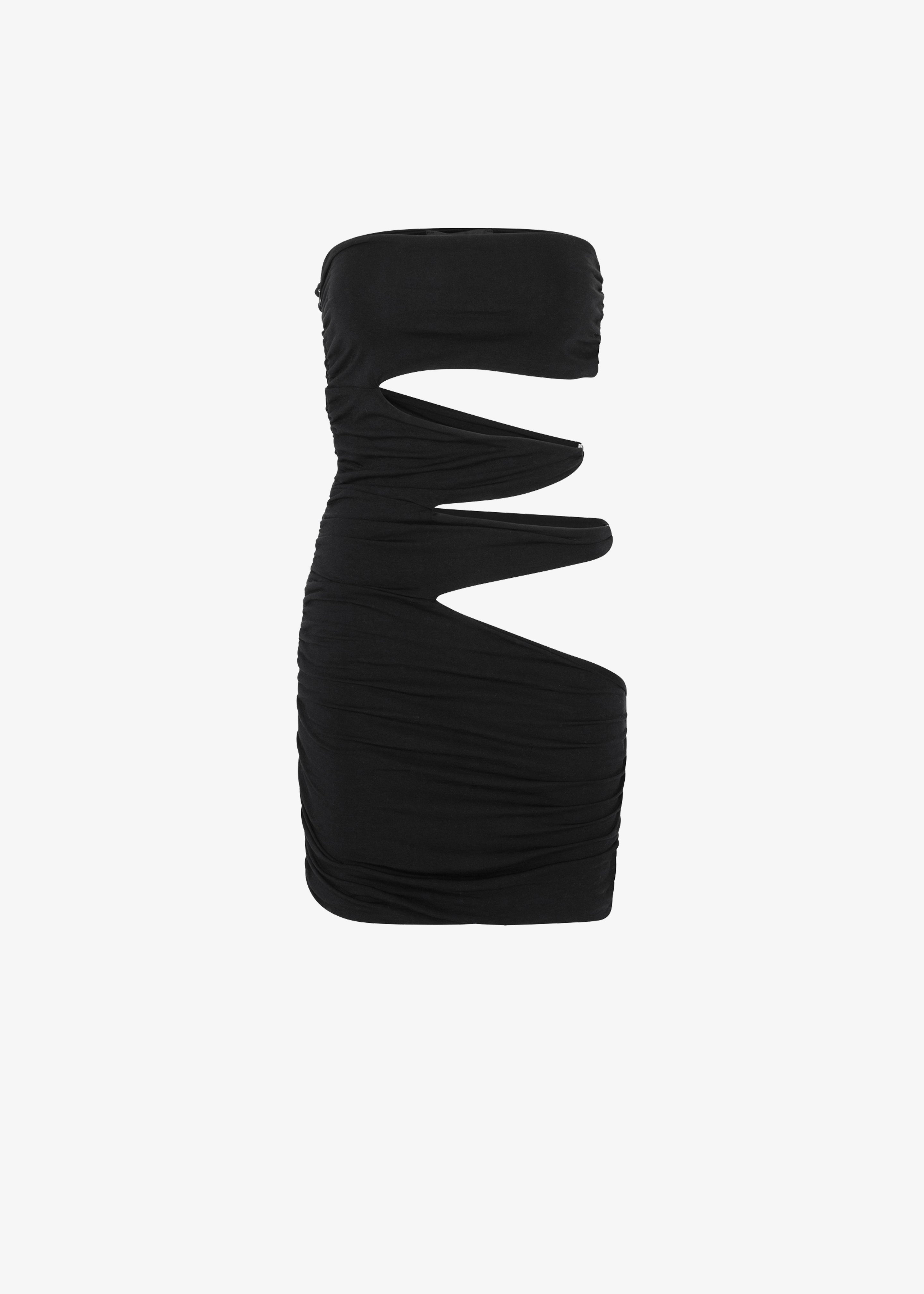 ROTATE Shane Jersey Mini Cut-Out Dress - Black - 8