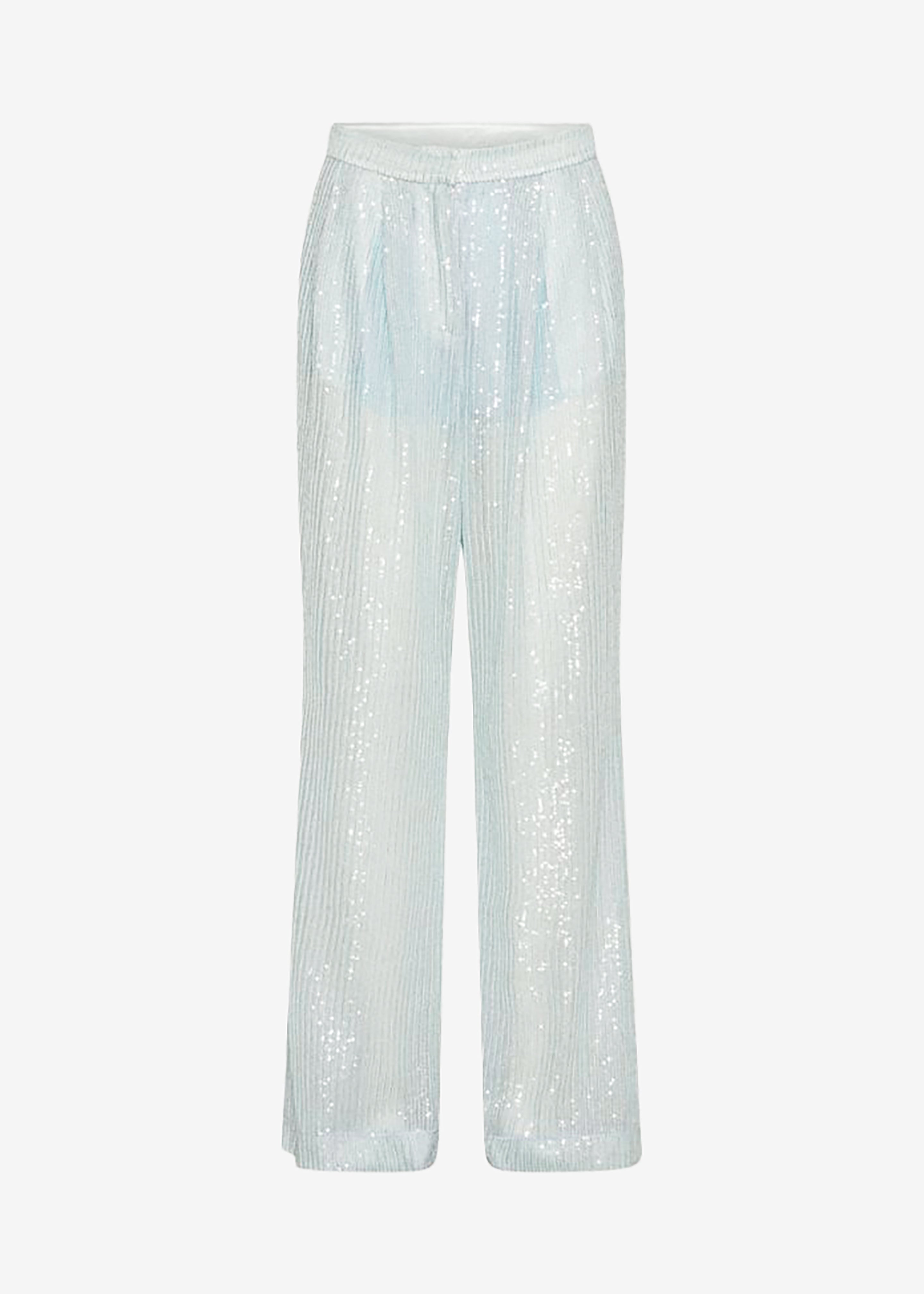ROTATE Transparent Sequin Low Waist Pants - Light Blue - 8