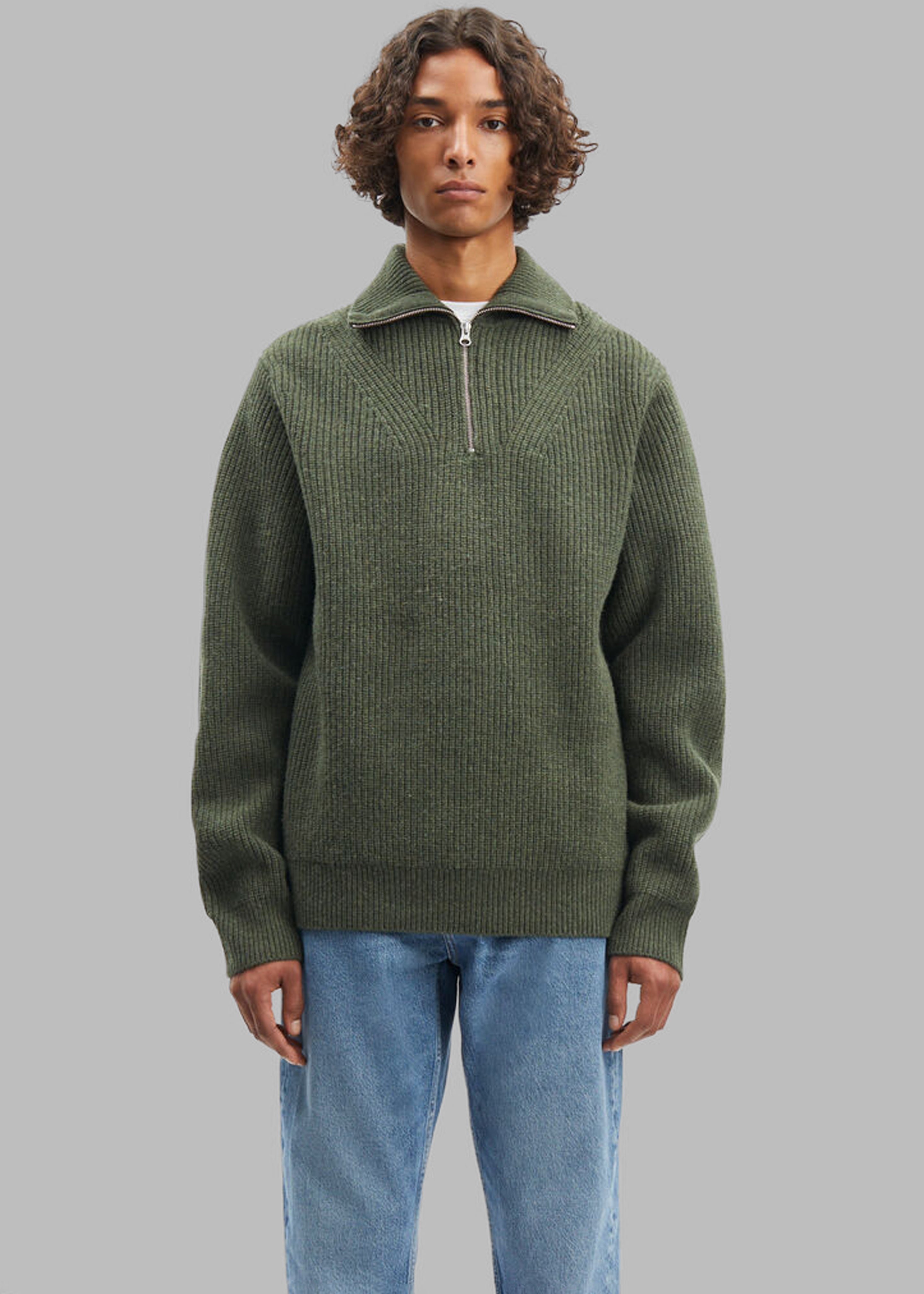 Samsøe Samsøe Jacks Half Zip Pullover - Climbing Ivy – Frankie Shop Europe