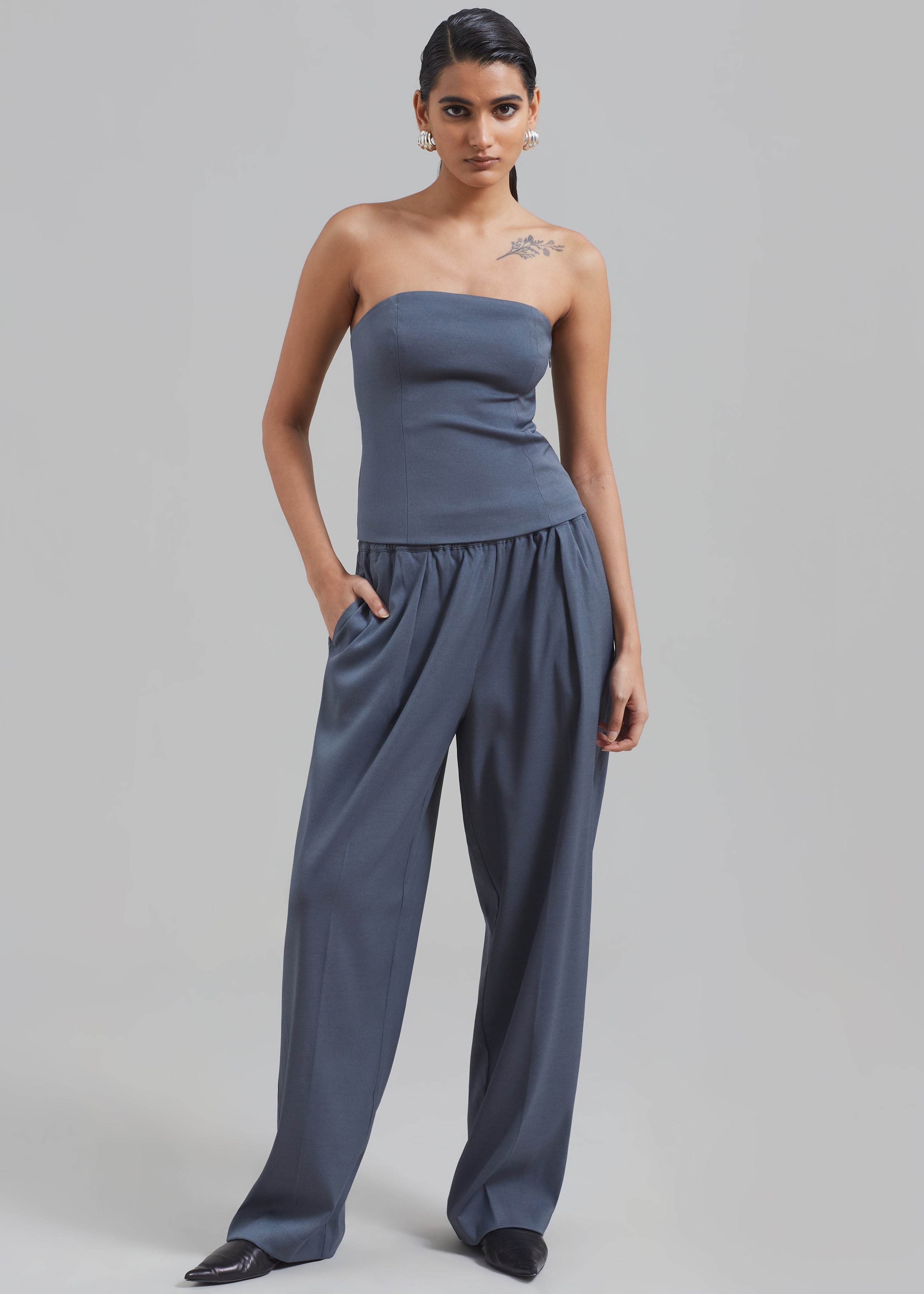Samsøe Samsøe Julia Pants - Turbulence – Frankie Shop Europe Samsøe Samsøe Julia Pants - Turbulence – Frankie Shop Europe