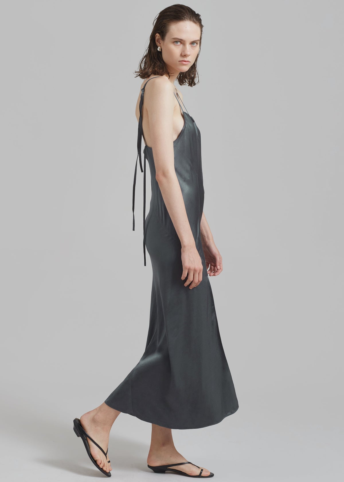Samsøe Samsøe Viktoria Bias Strap Dress - Iron Gate - 4