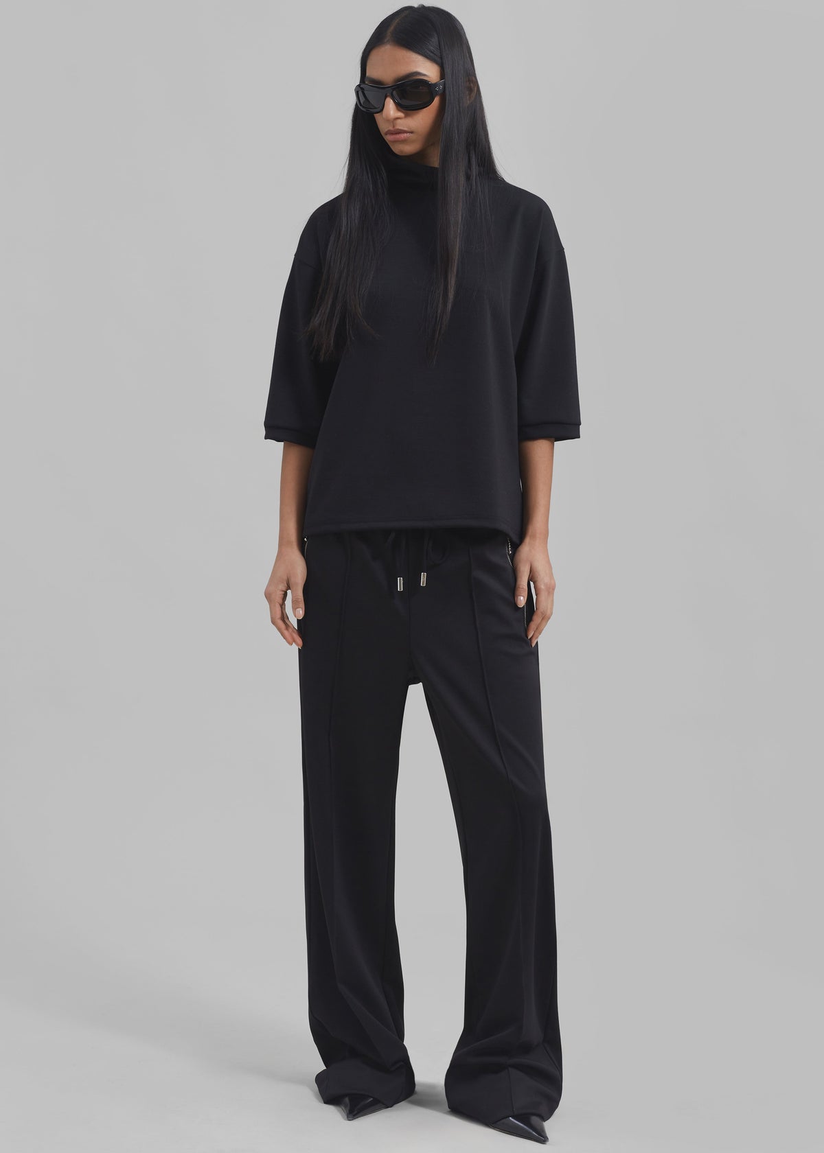 Shiloh Oversized Top - Black - 6