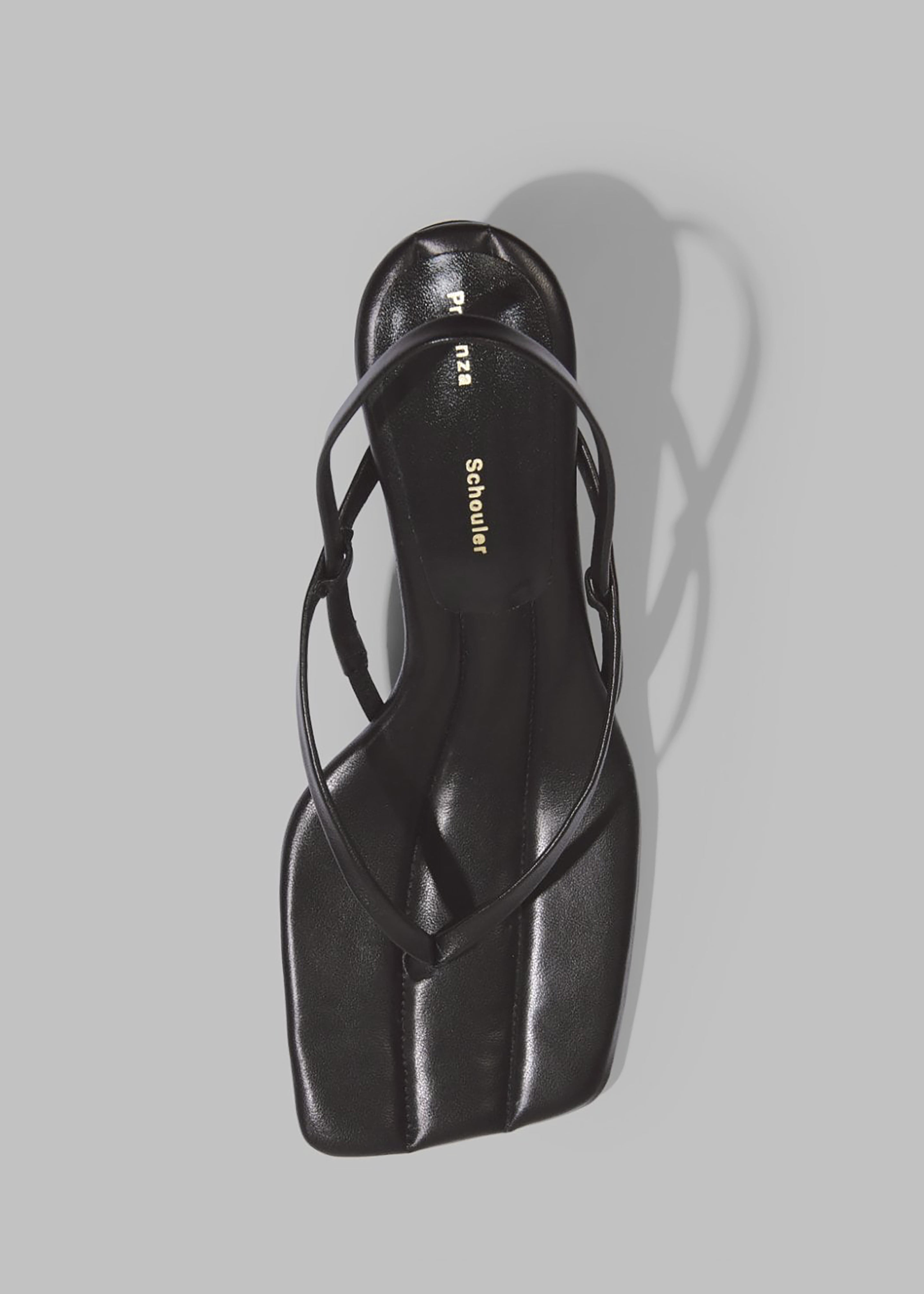 Proenza Schouler Square Thong Sandals Black