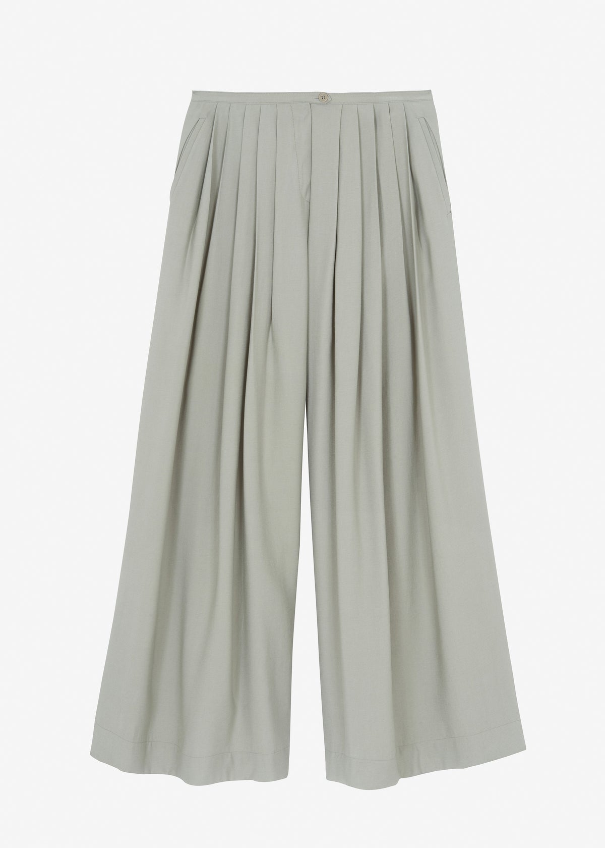 Sloane Wide Leg Trousers - Grey - 14