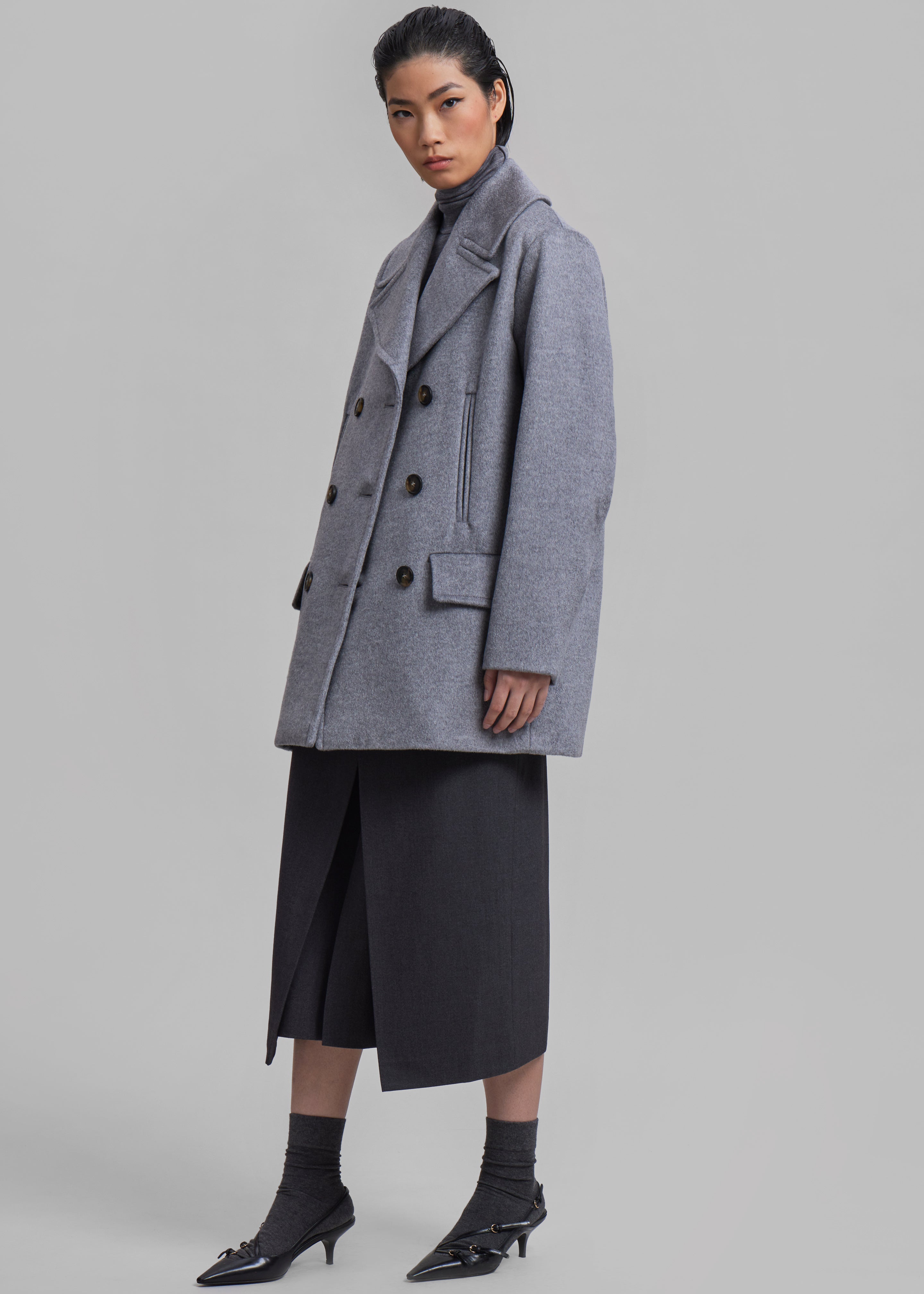 Sportmax Martora Coat - Grey - 5