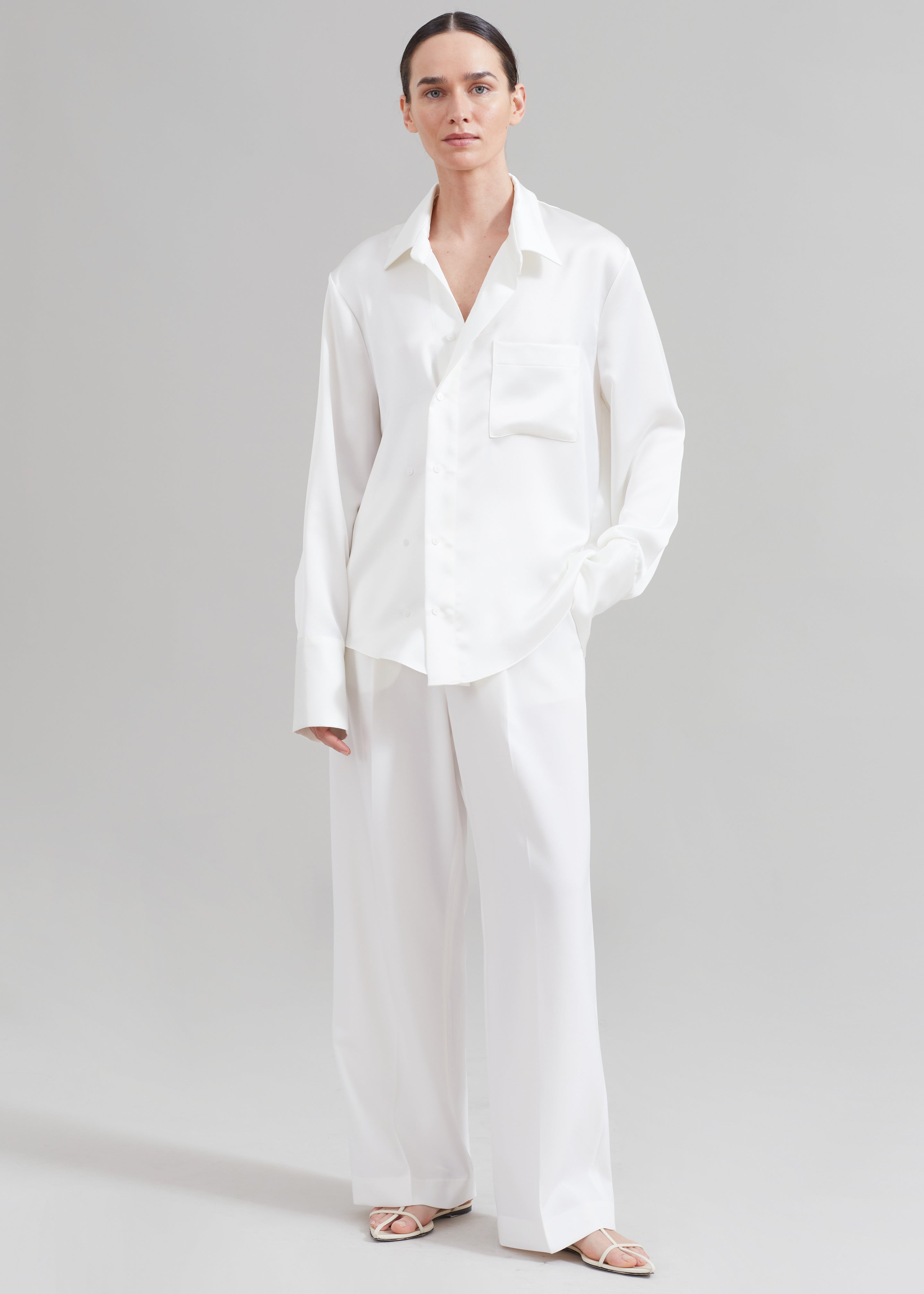 Sree Silky Shirt - White - 6