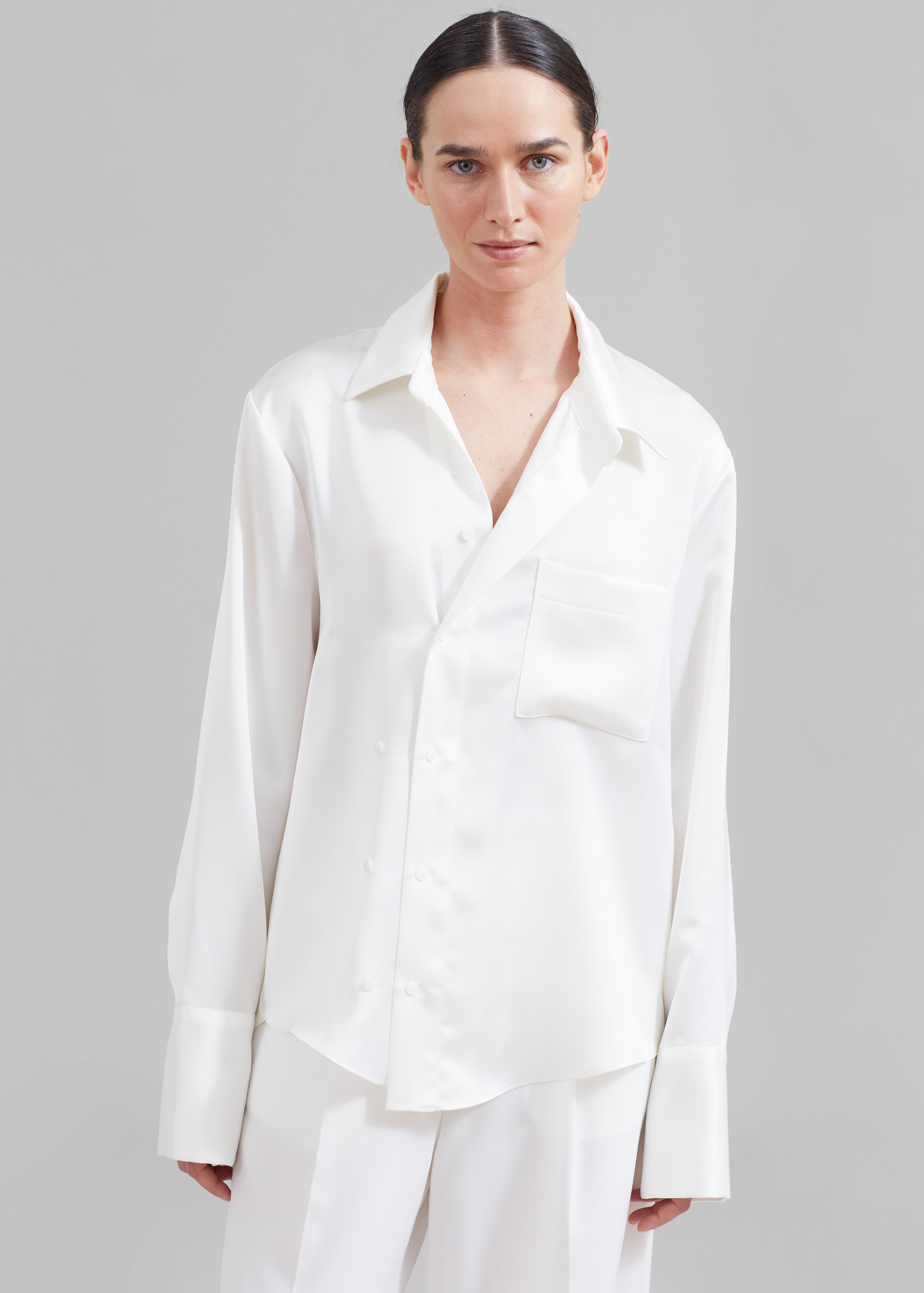 Sree Silky Shirt - White - 5