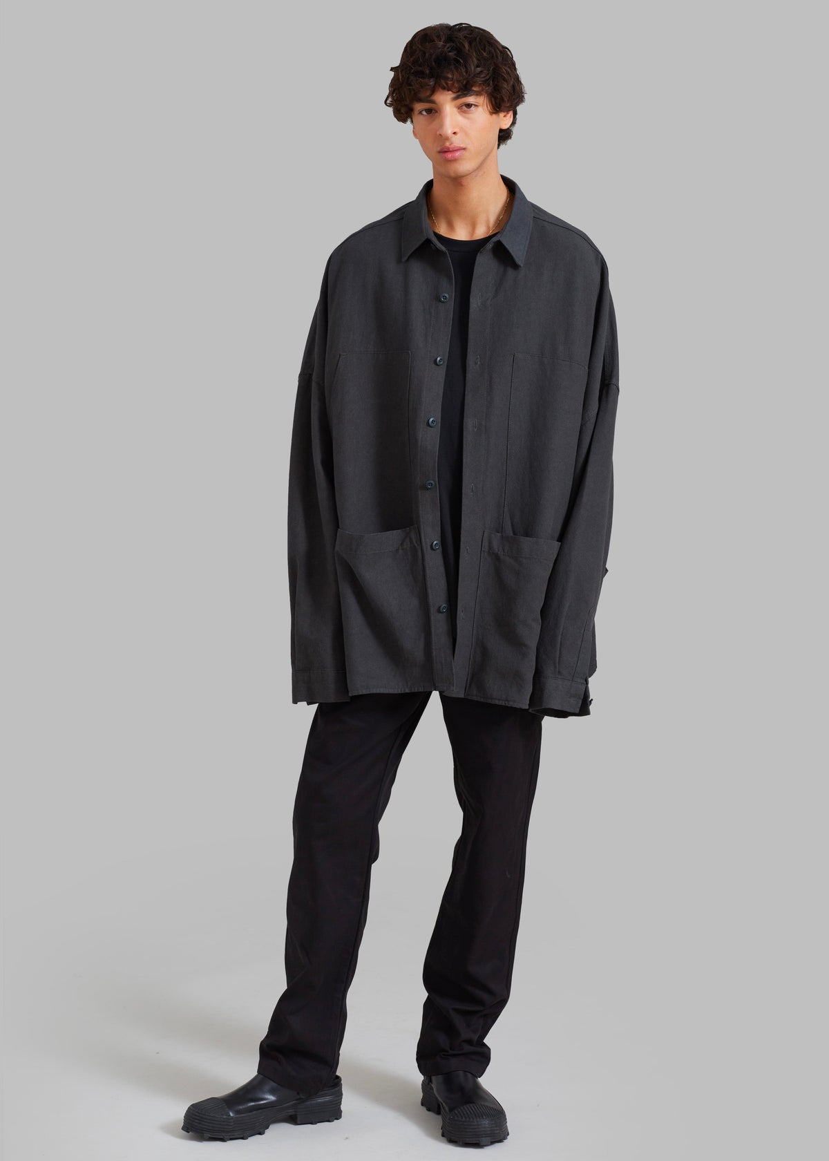 Steve Shirt - Grey Wash - 3