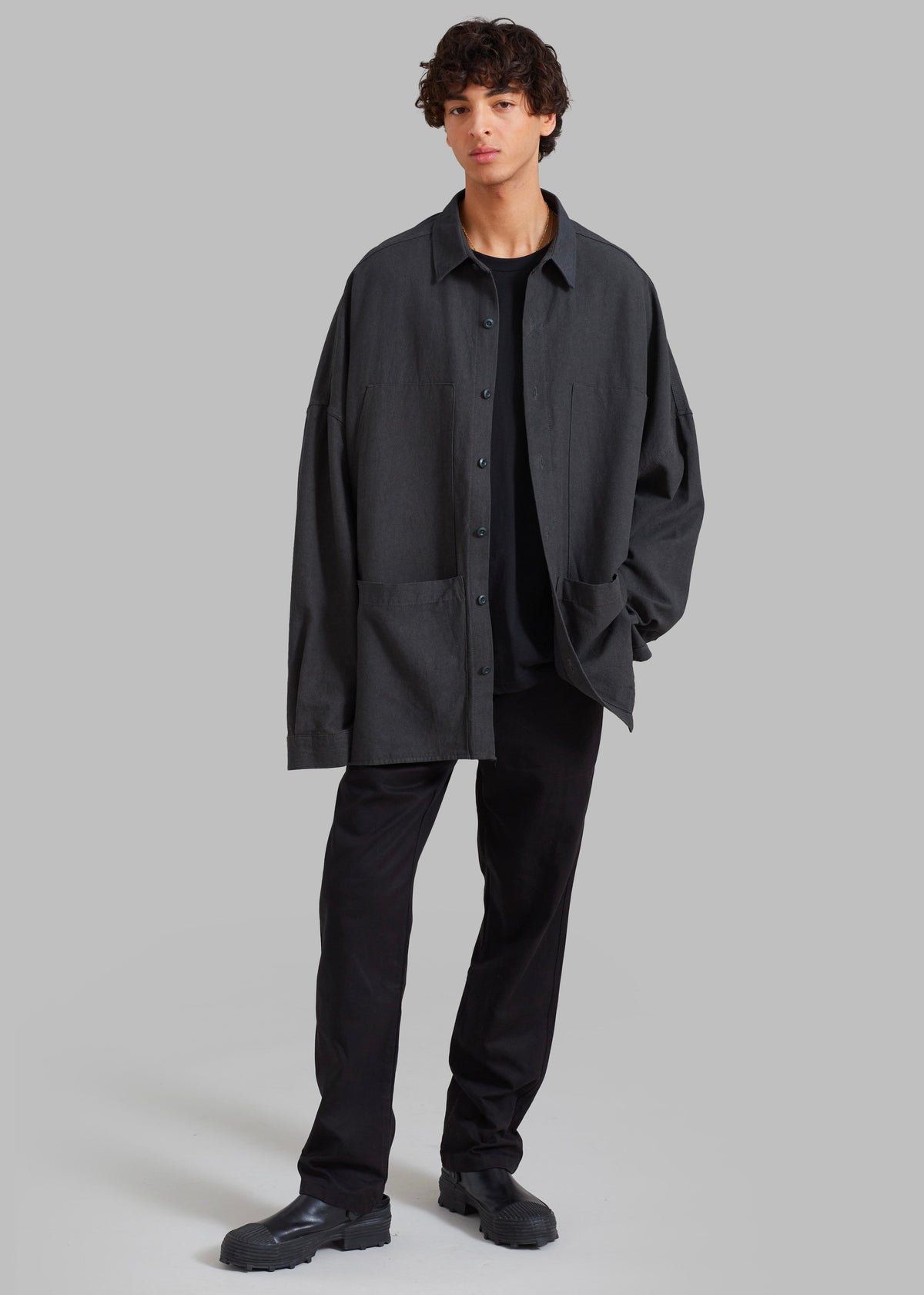 Steve Shirt - Grey Wash - 5
