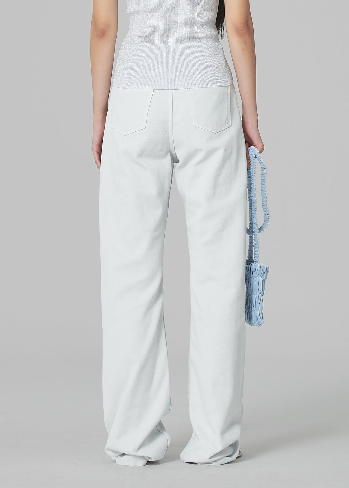 Low Classic Straight Fit Jeans - White Grey - 5