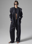 Sybil Blazer - Black Pinstripe