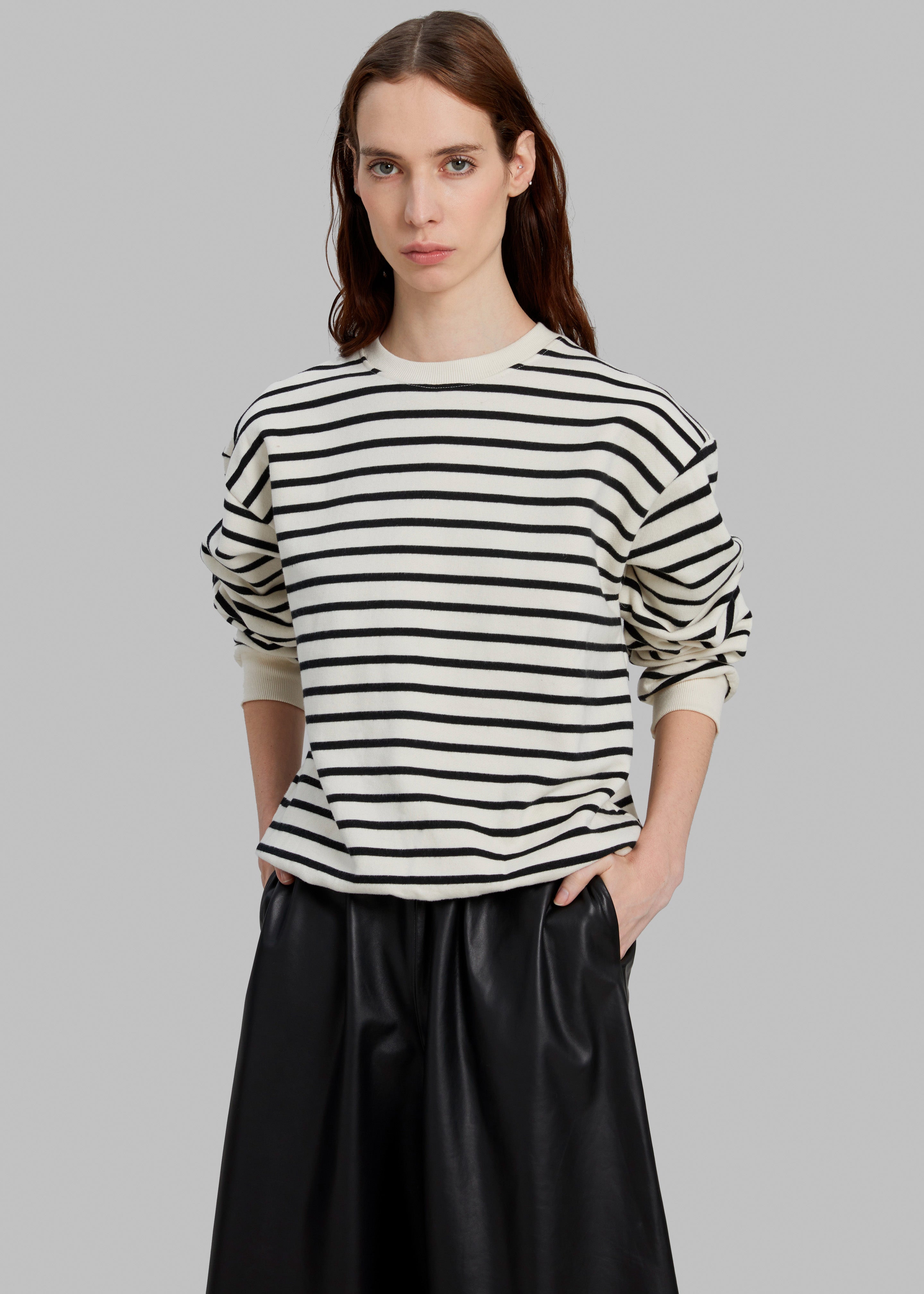 Saint Stripe Sweater - Black/White Stripe - 5