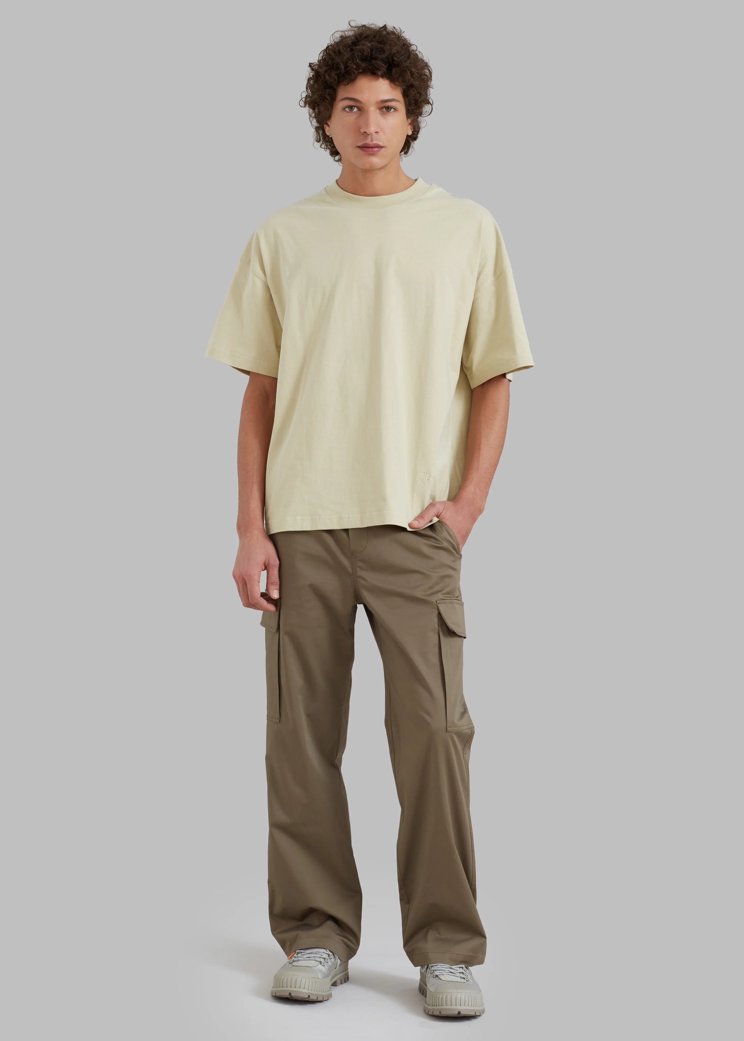 Samsøe & Samsøe Jabari Cargo Trousers - Stone Gray - 1