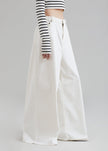 Sasha Wide Leg Jeans - Off White