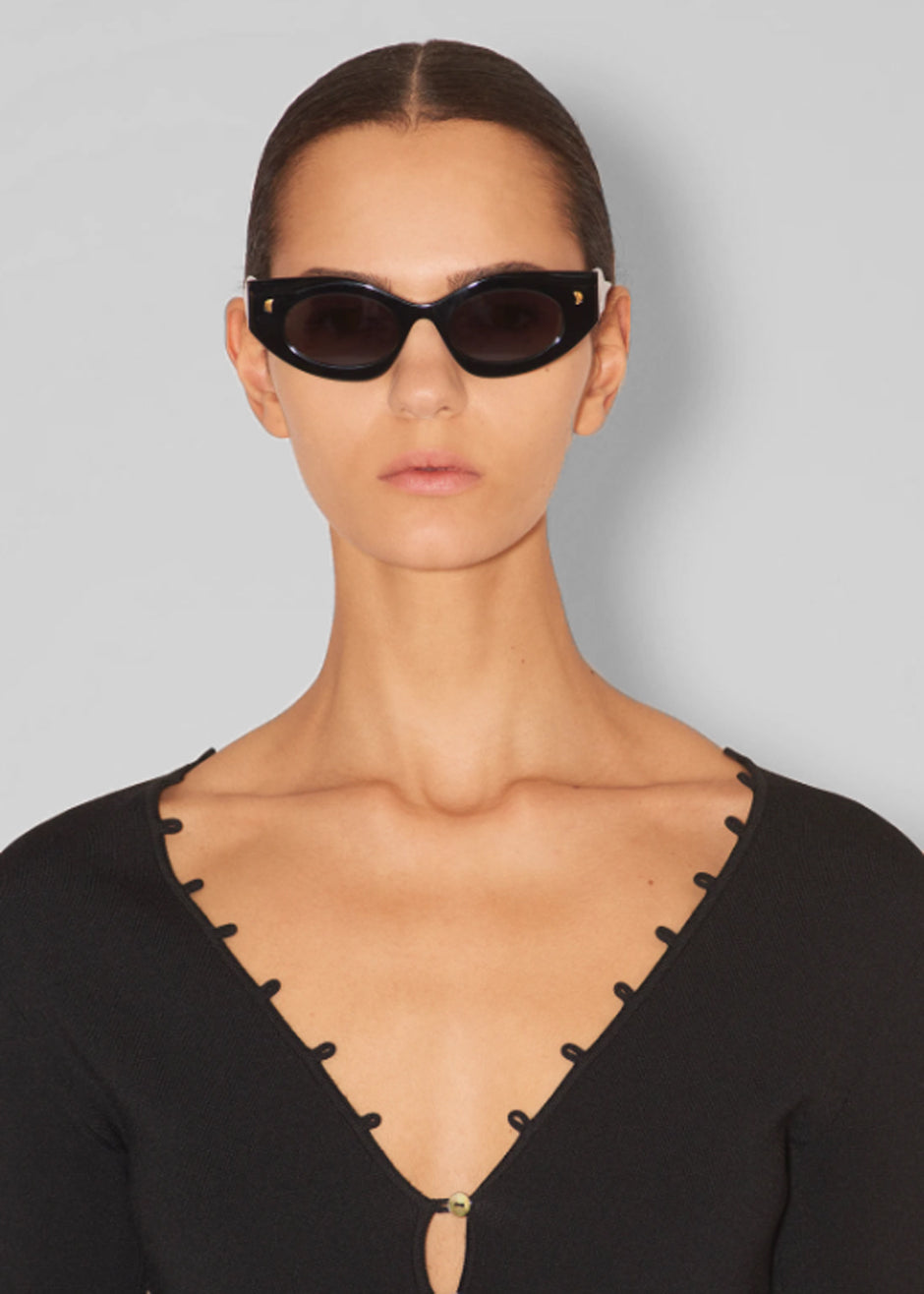 Nanushka Leonie Bio Plastic Sunglasses - Black - 3