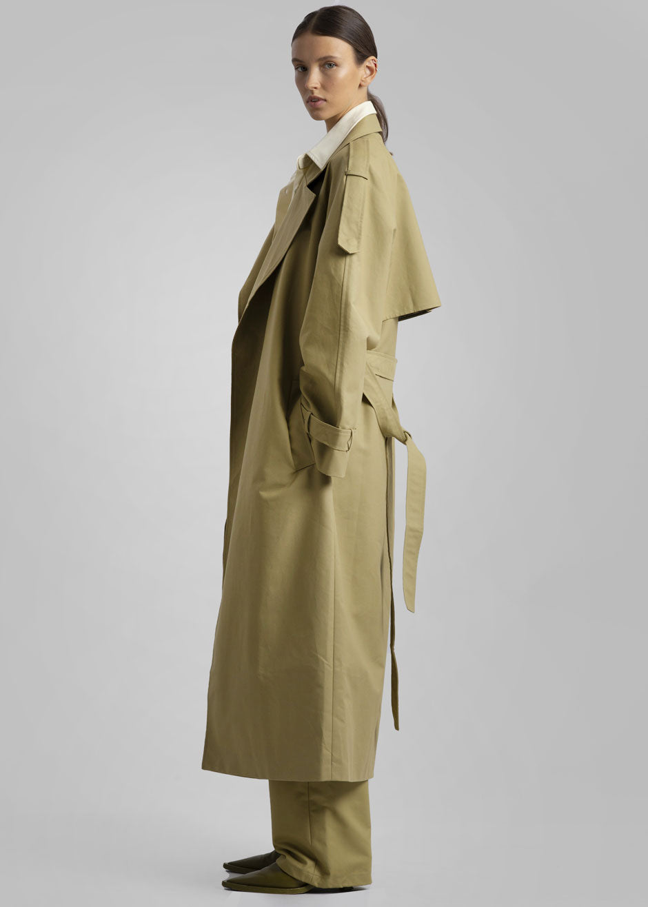 Suzanne Trench Coat - Khaki - 2